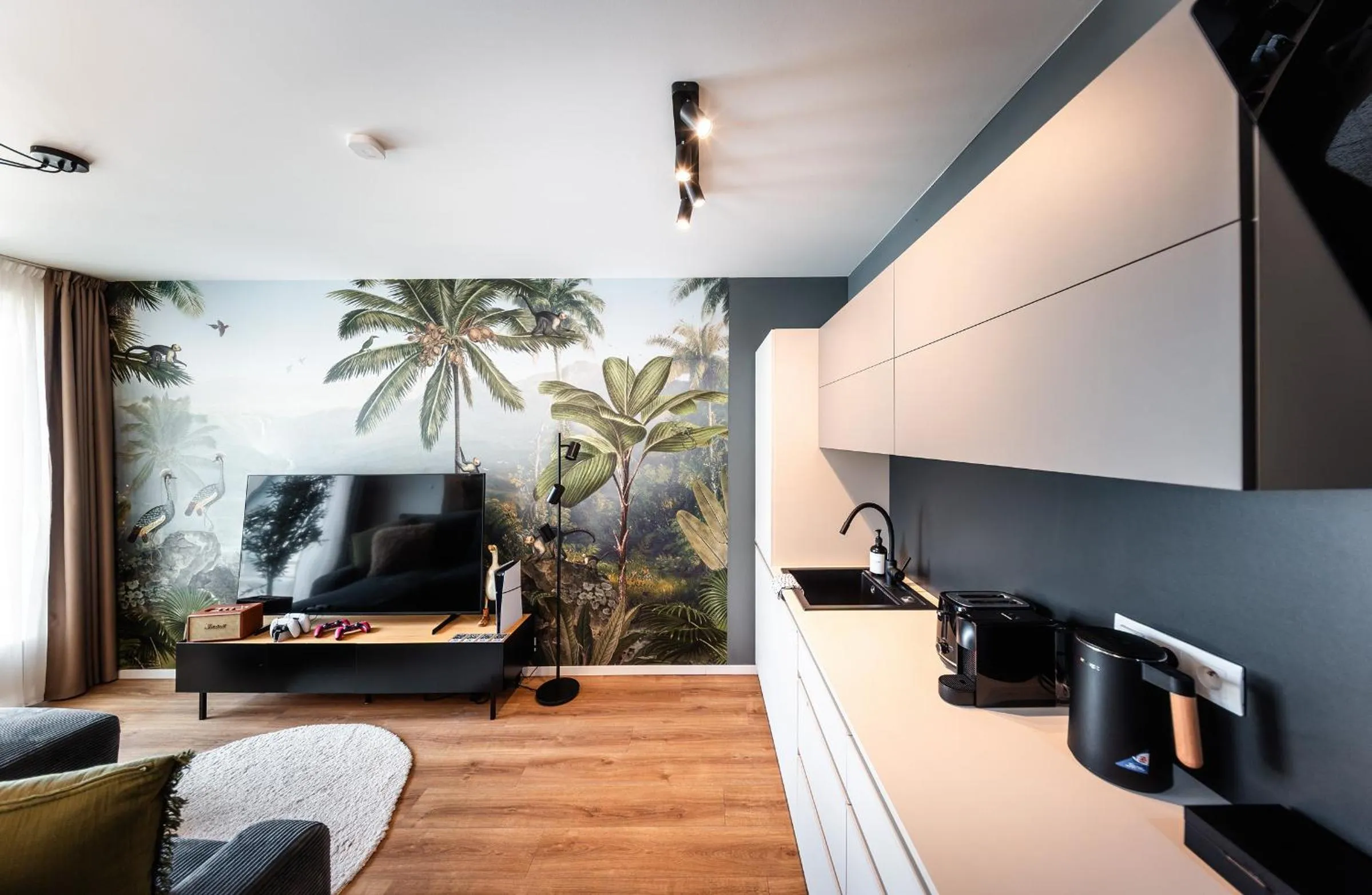 Kitchen or kitchenette in Wenceslas sq SOHO Boutique Hotel & Premium Suites