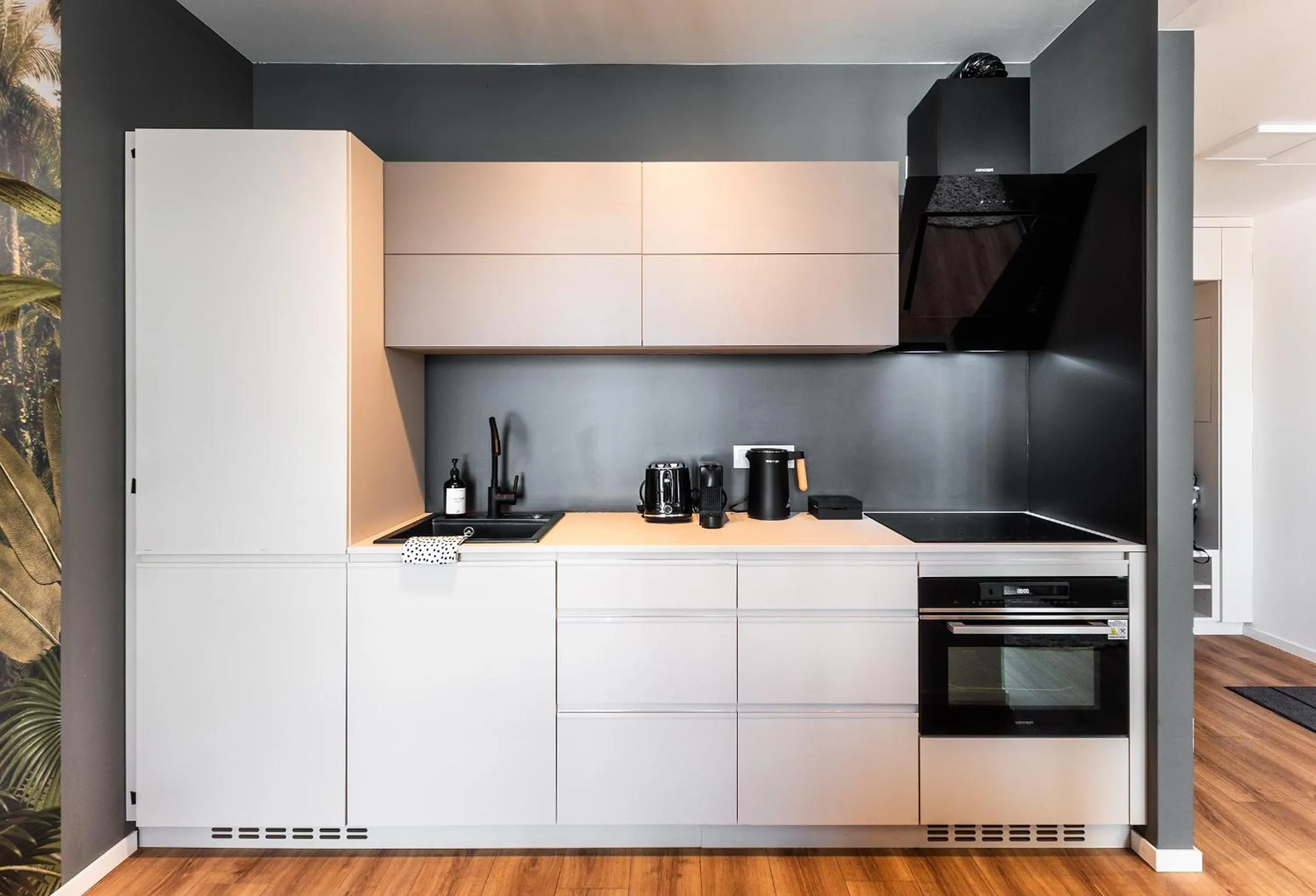 Kitchen or kitchenette in Wenceslas sq SOHO Boutique Hotel & Premium Suites