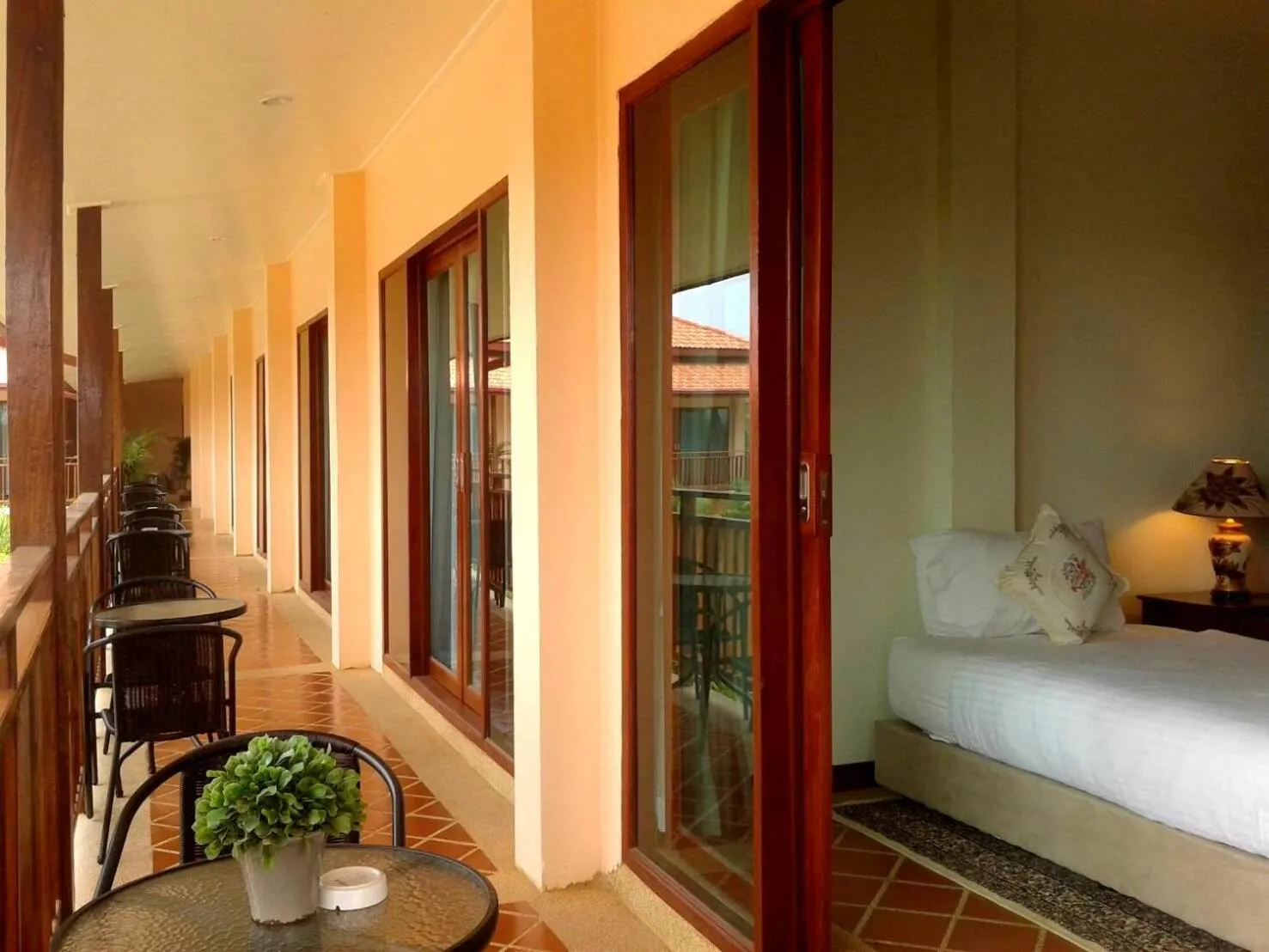 Balcony/Terrace, Bed in Siam Tara Resort Chiangkhong