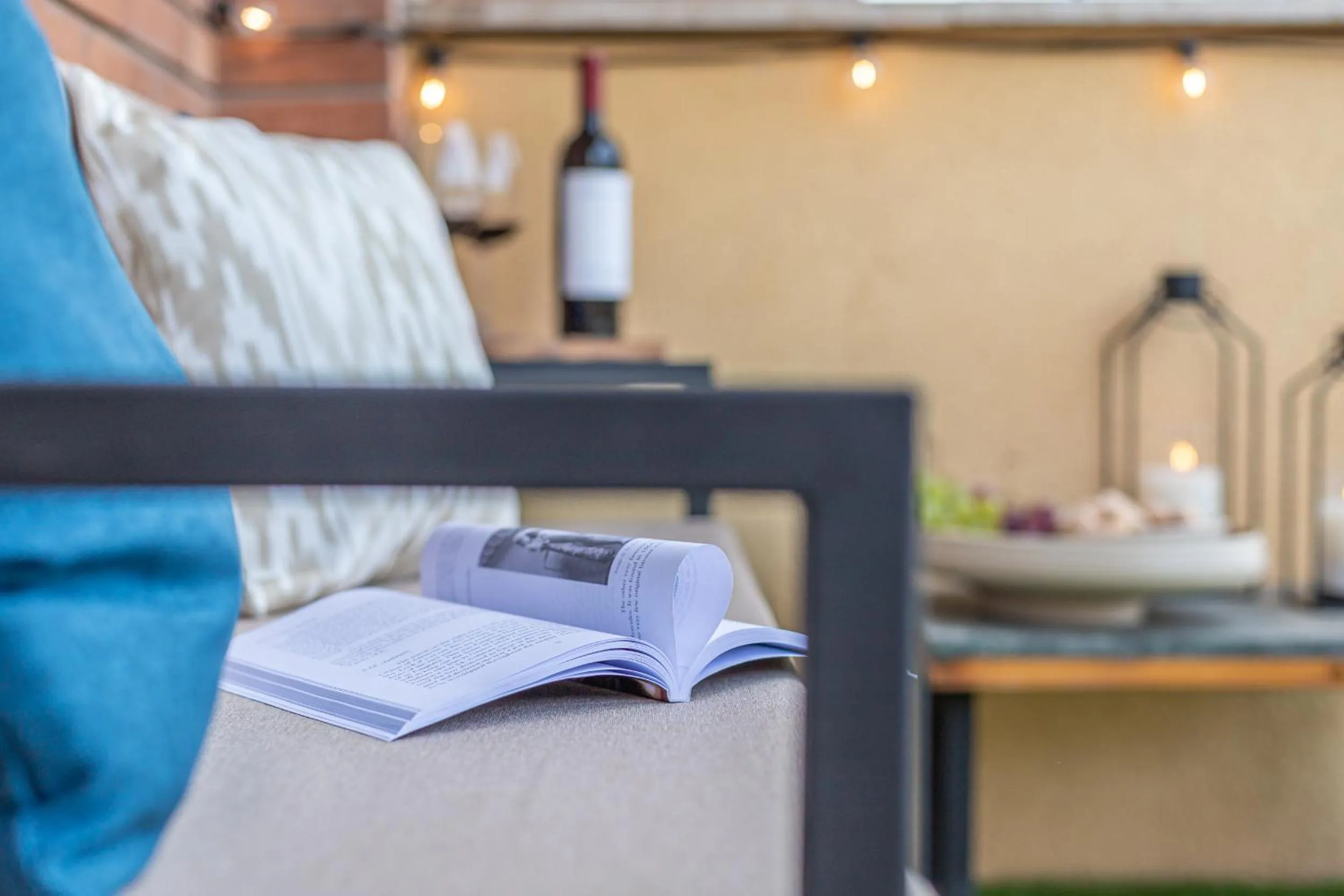 Balcony/Terrace, Bed in San Pietro Panoramic View