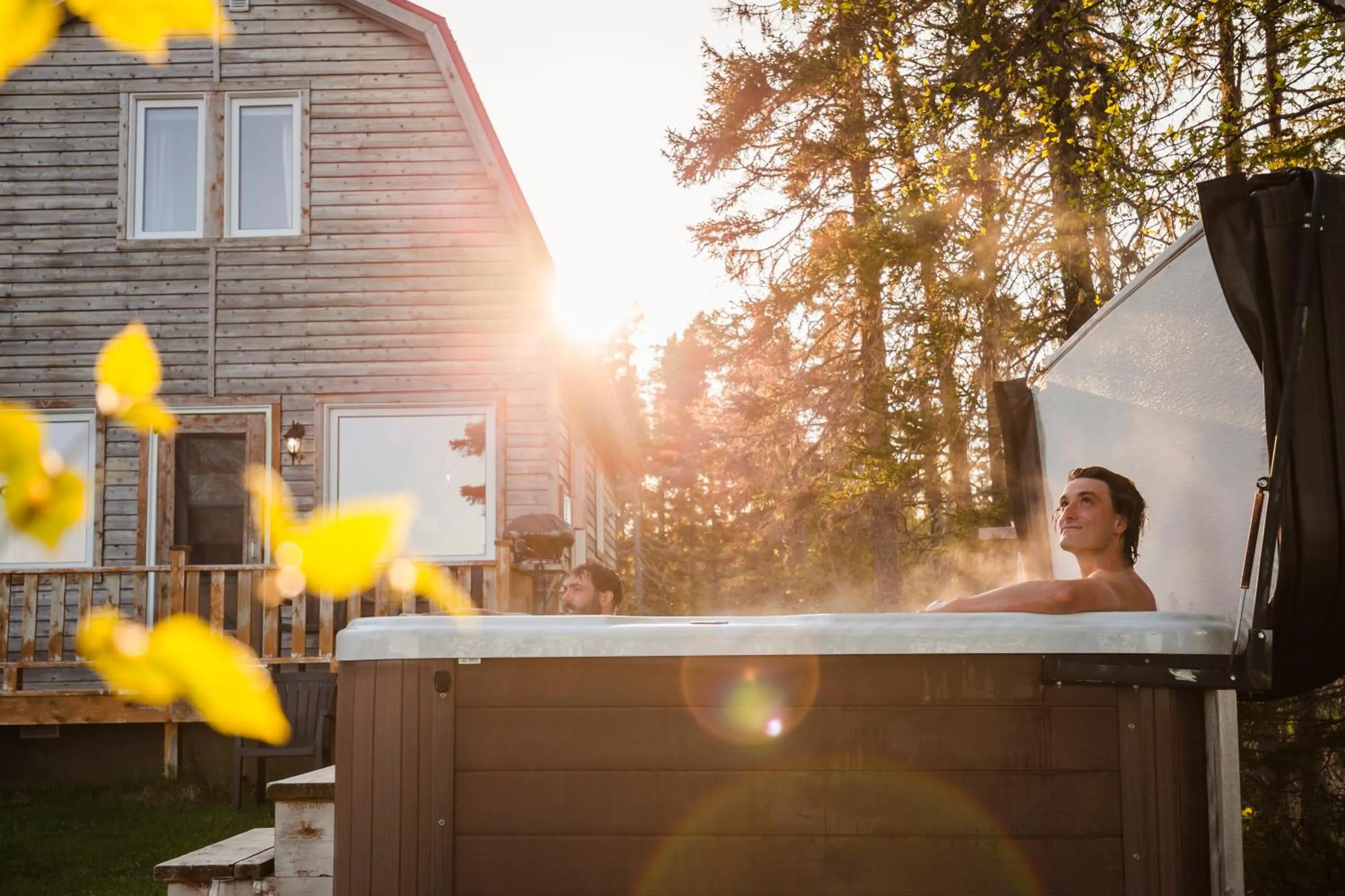 Hot Tub in Chalets du bout du monde