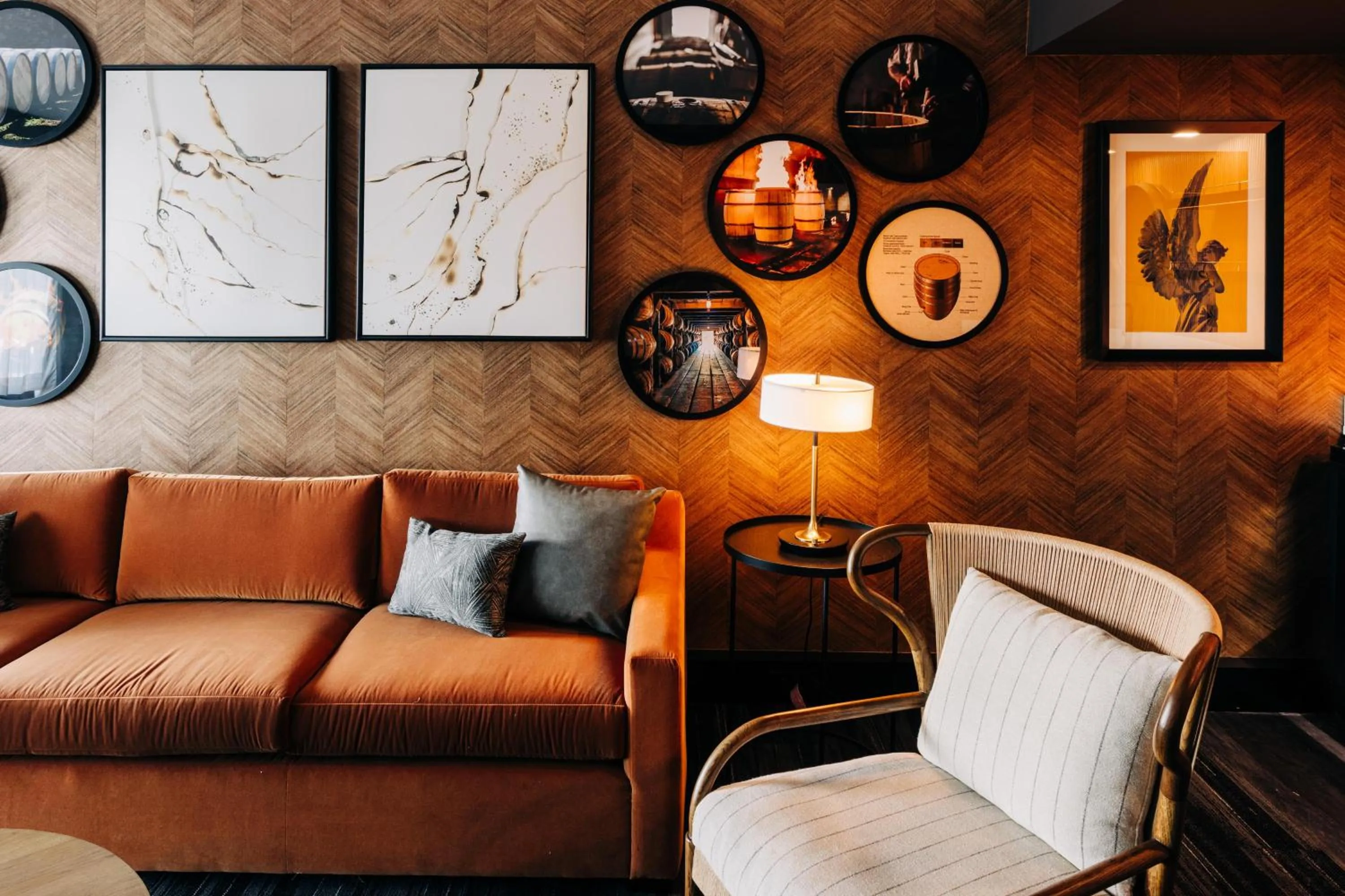 Seating area in The Trail Hotel