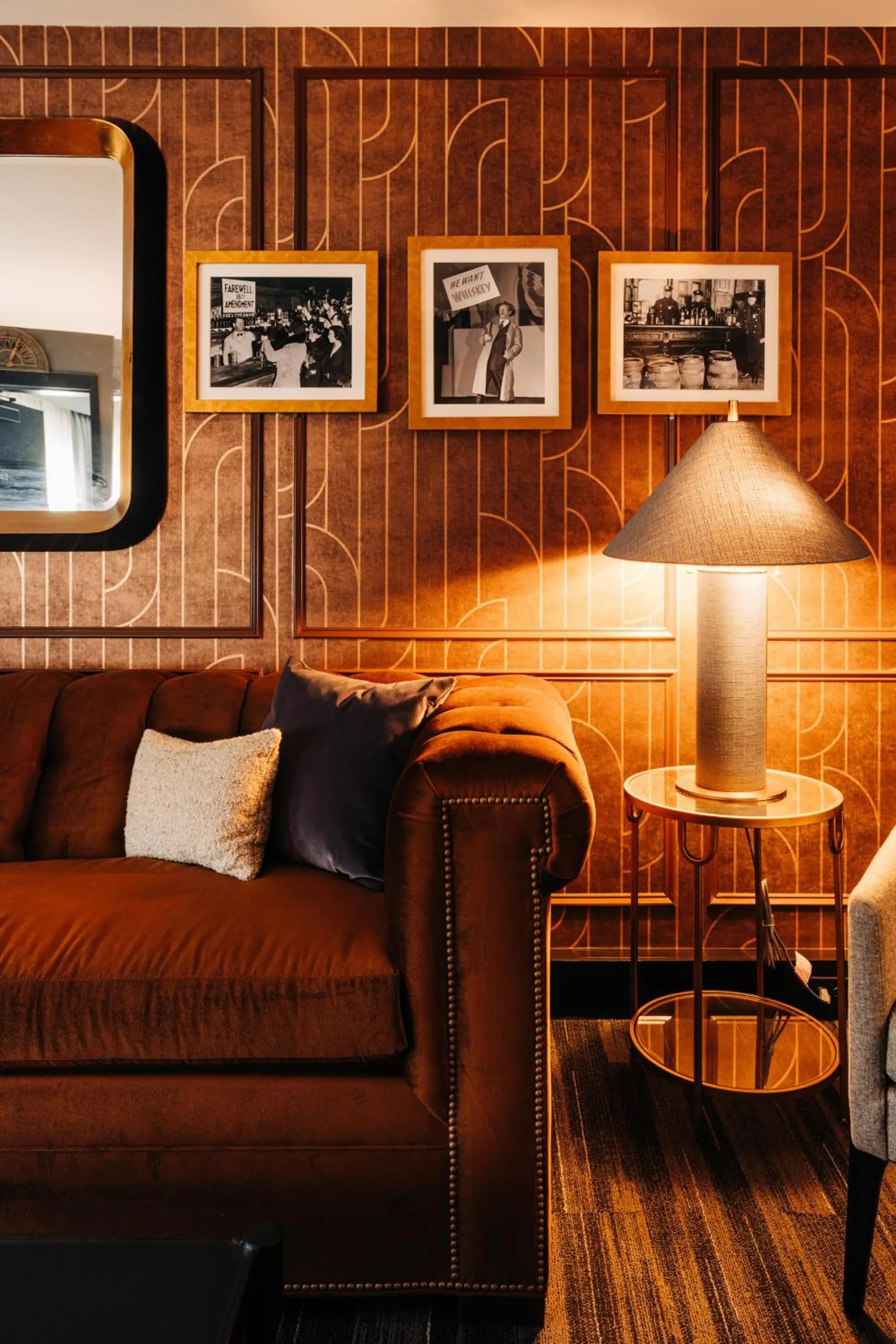 Seating area in The Trail Hotel