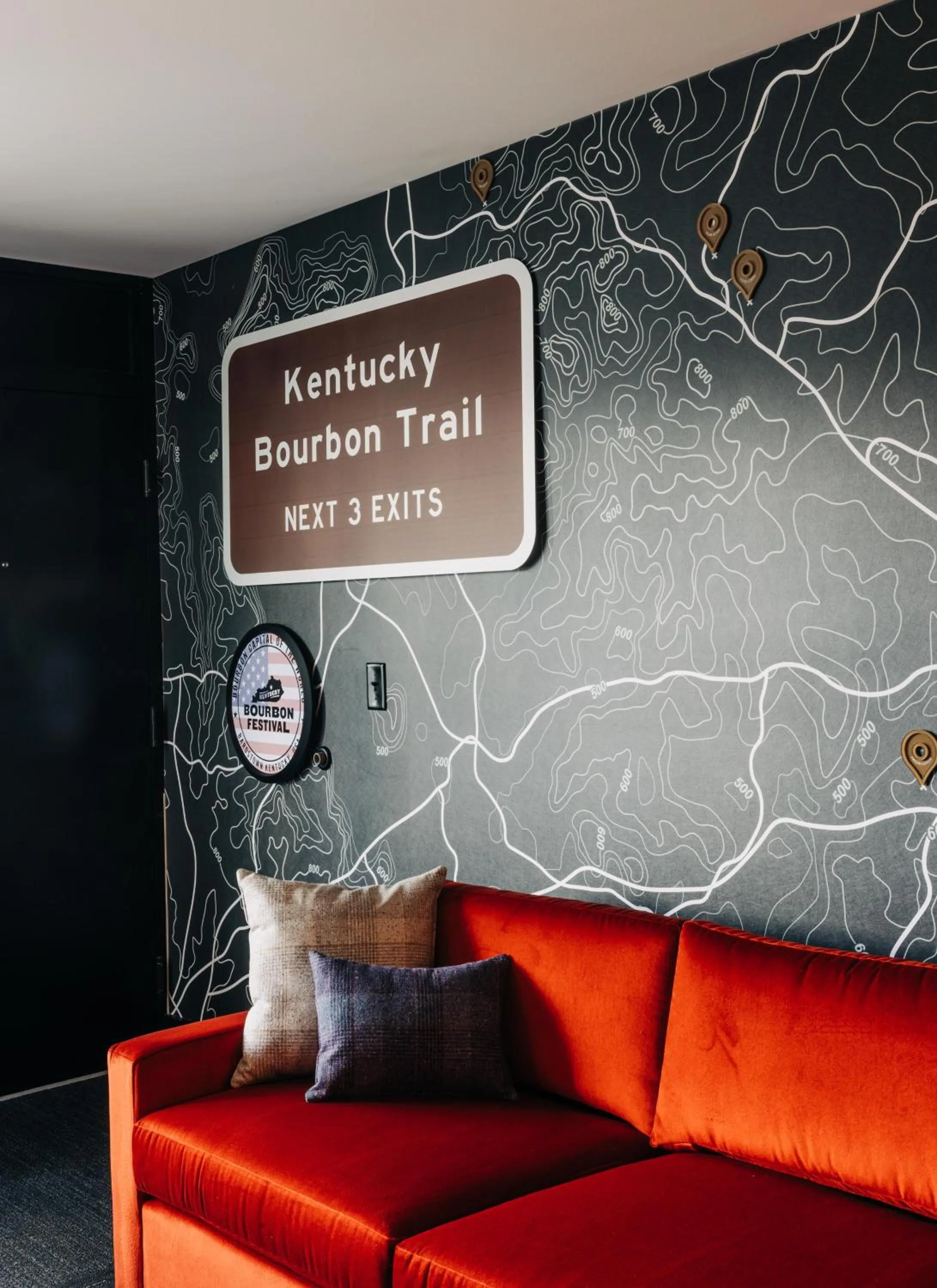 Seating area in The Trail Hotel