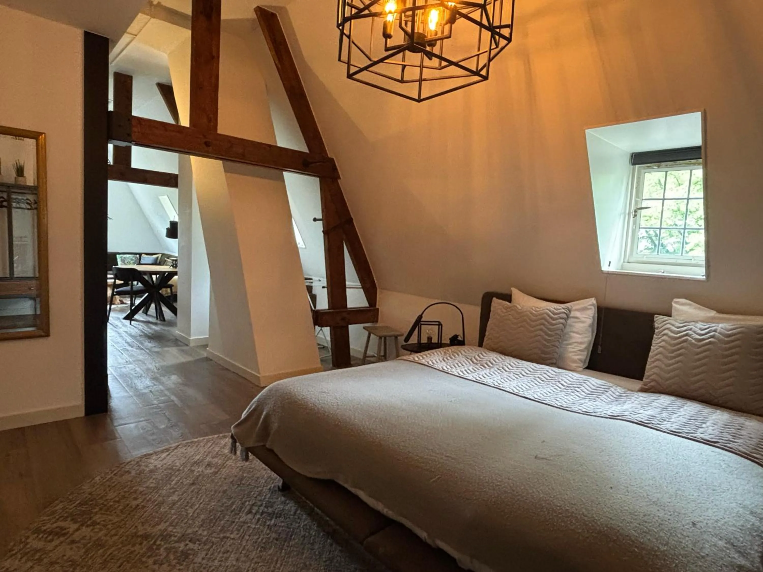 Bedroom, Bed in In de Witte Dame Hotel Bar Kitchen Apartments