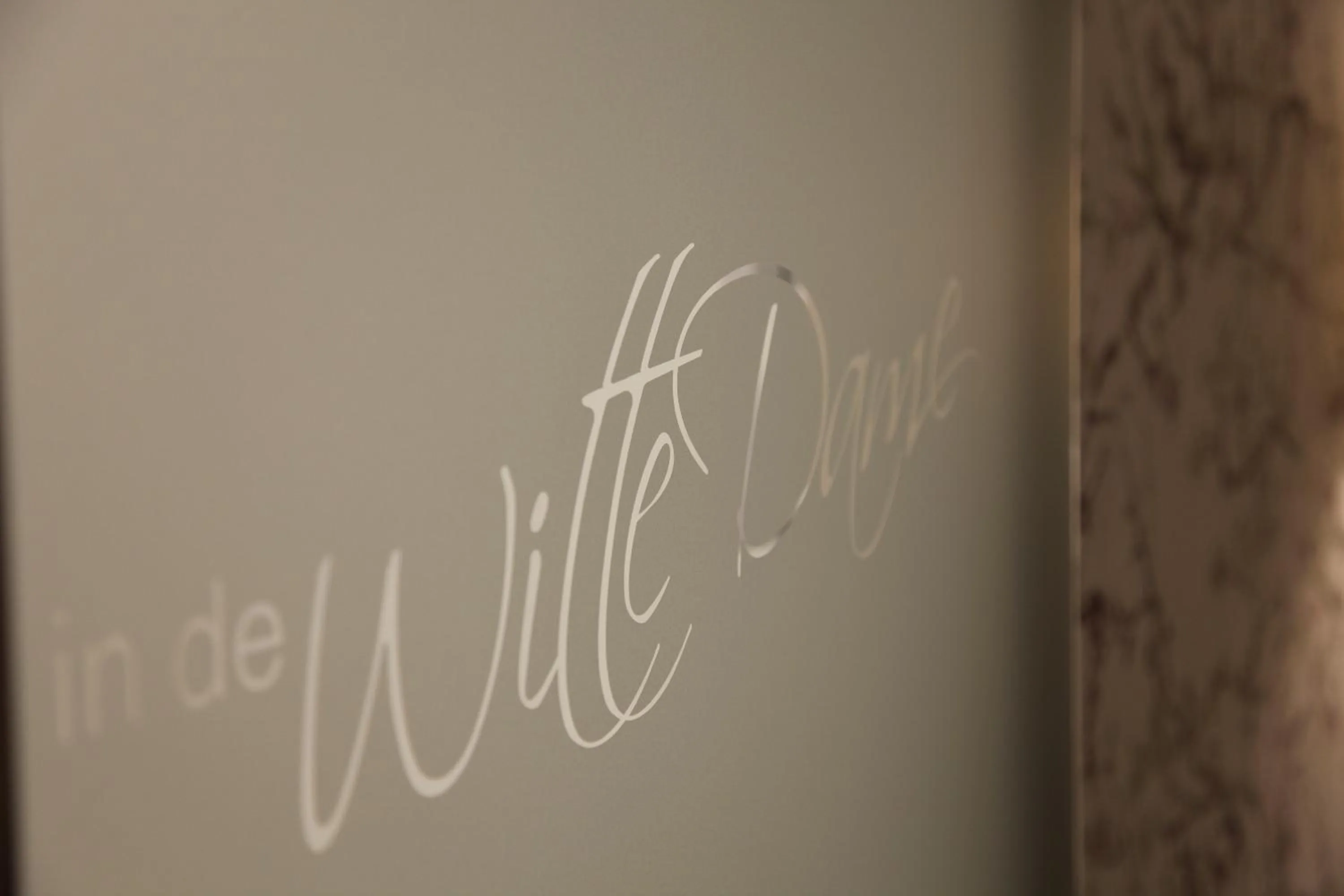 Decorative detail in In de Witte Dame Hotel Bar Kitchen Apartments