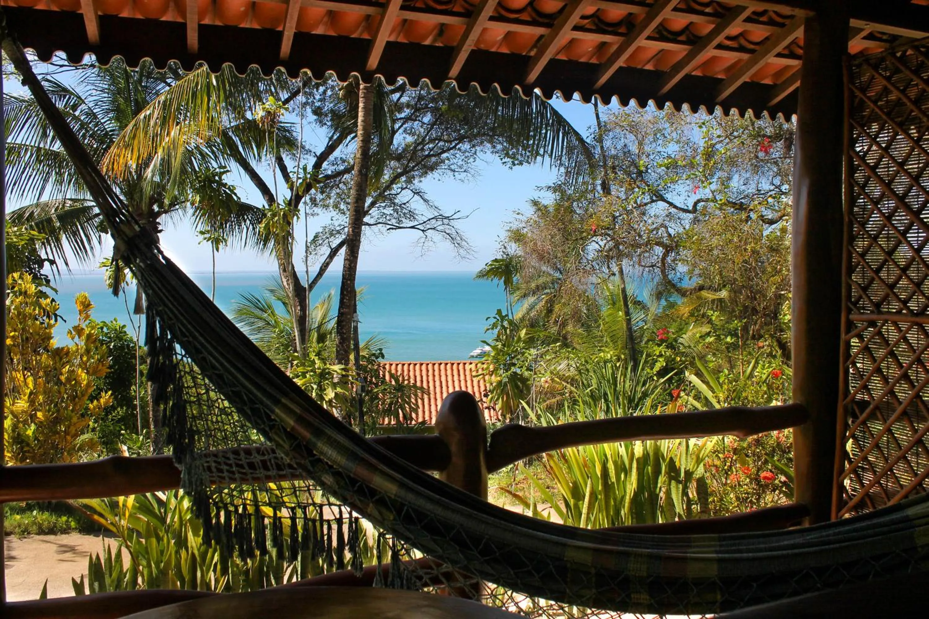 Balcony/Terrace in Pousada Colibri