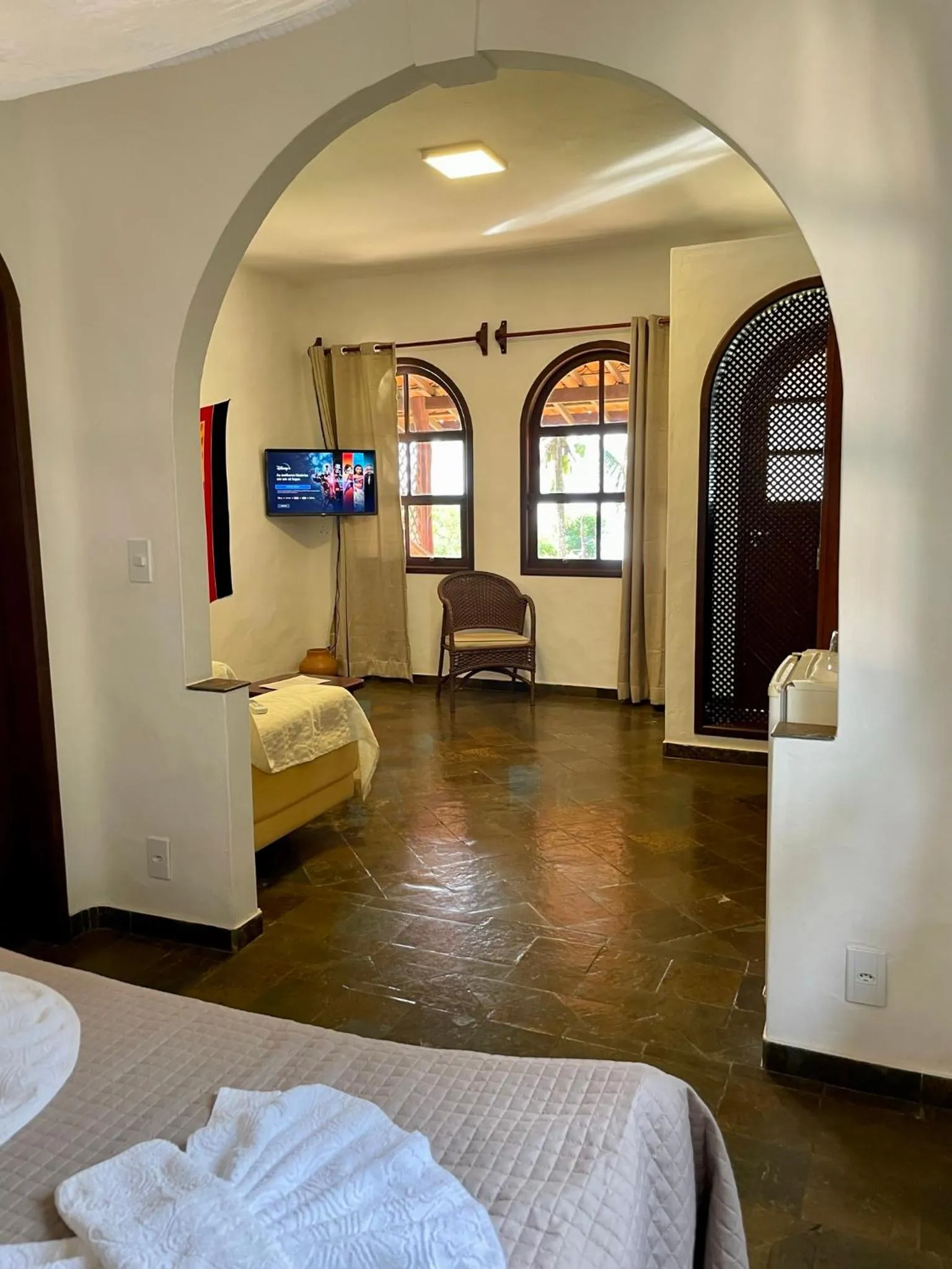 Photo of the whole room, Bed in Pousada Colibri