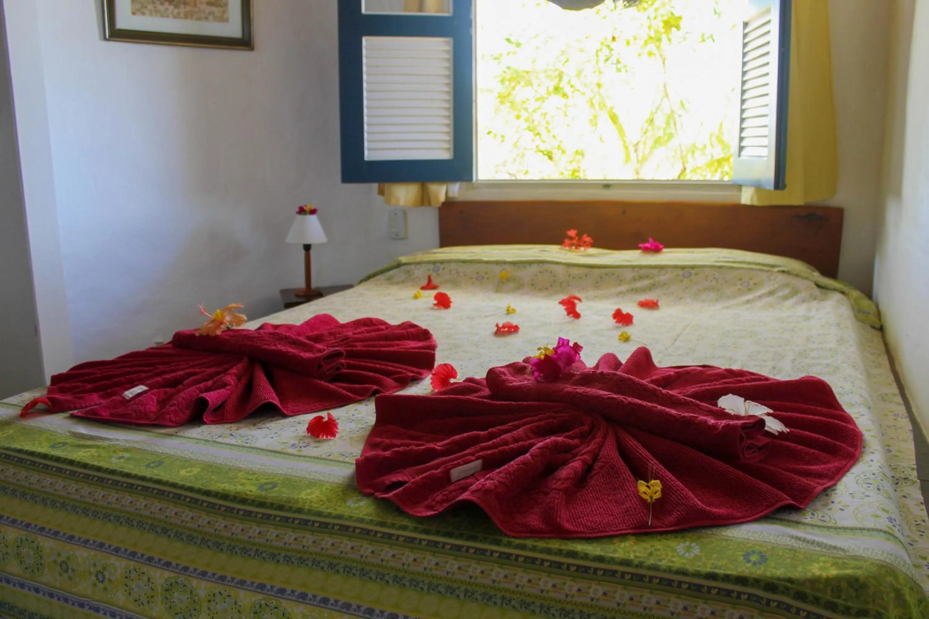 Decorative detail, Bed in Pousada Colibri