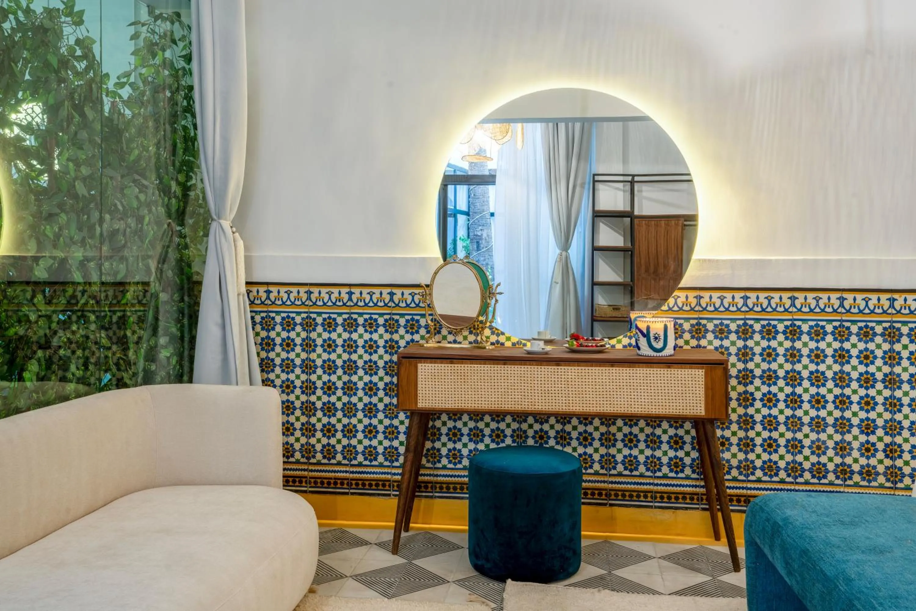 Seating area in Maison H Kasbah