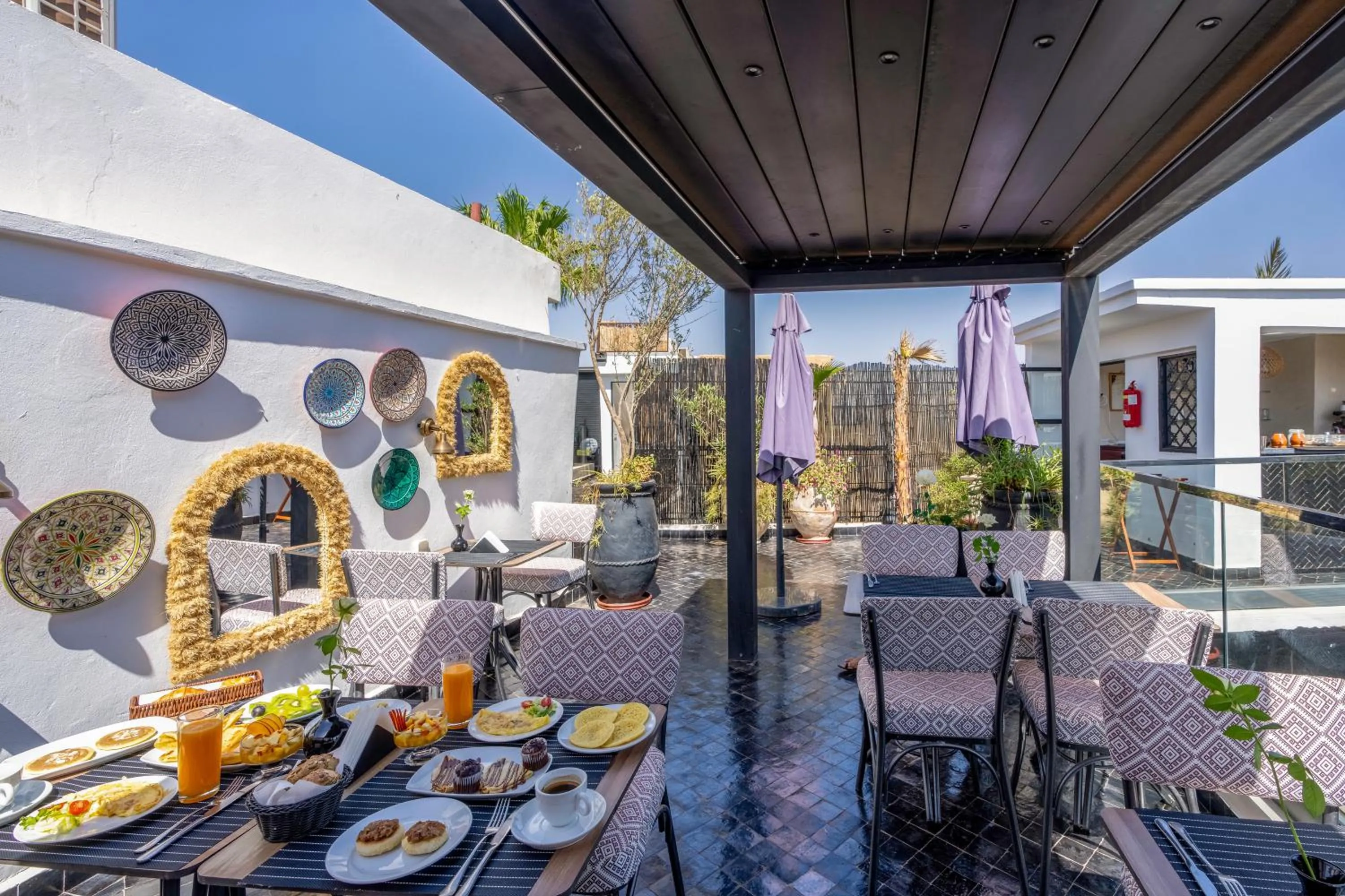 Patio in Maison H Kasbah