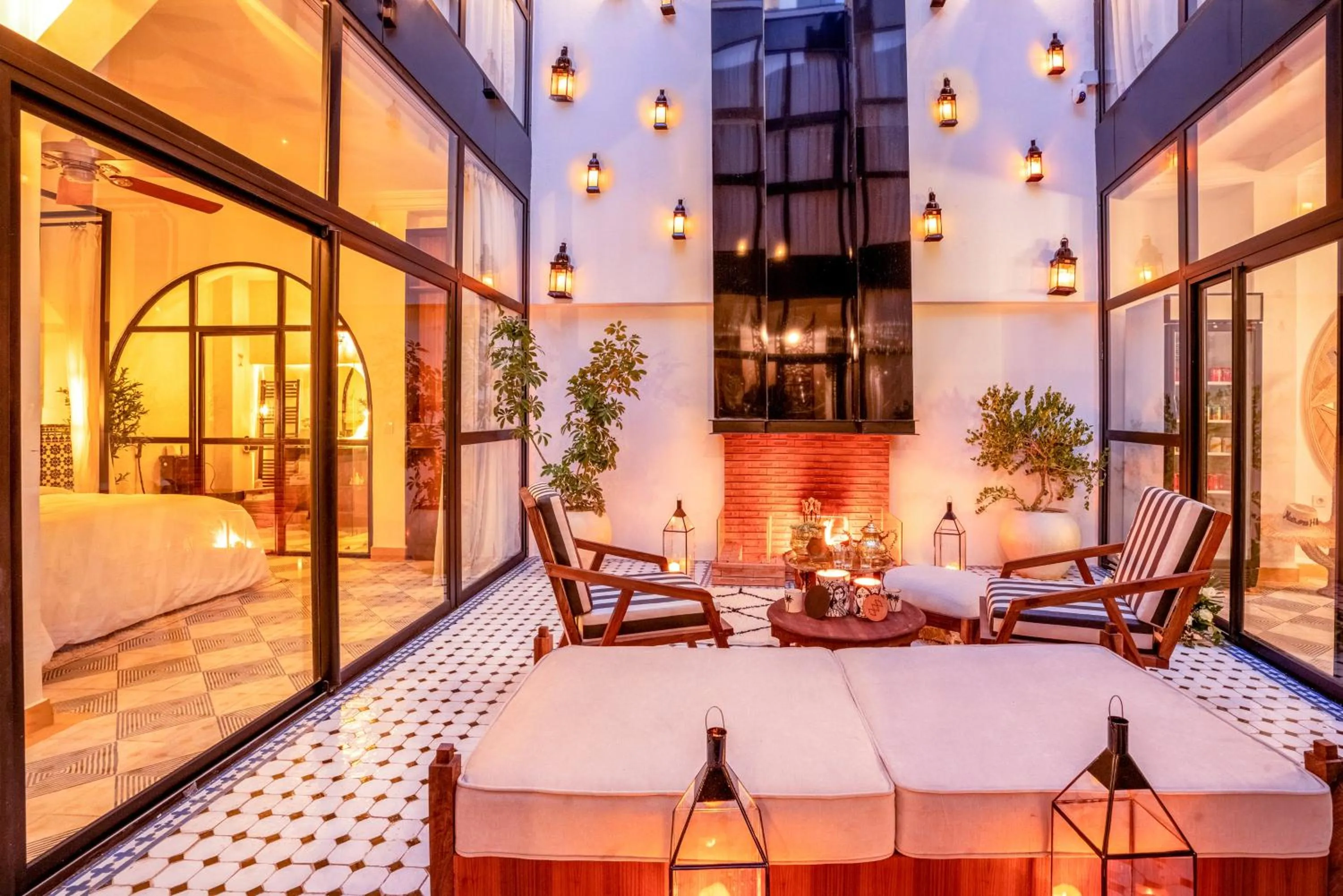 Patio in Maison H Kasbah