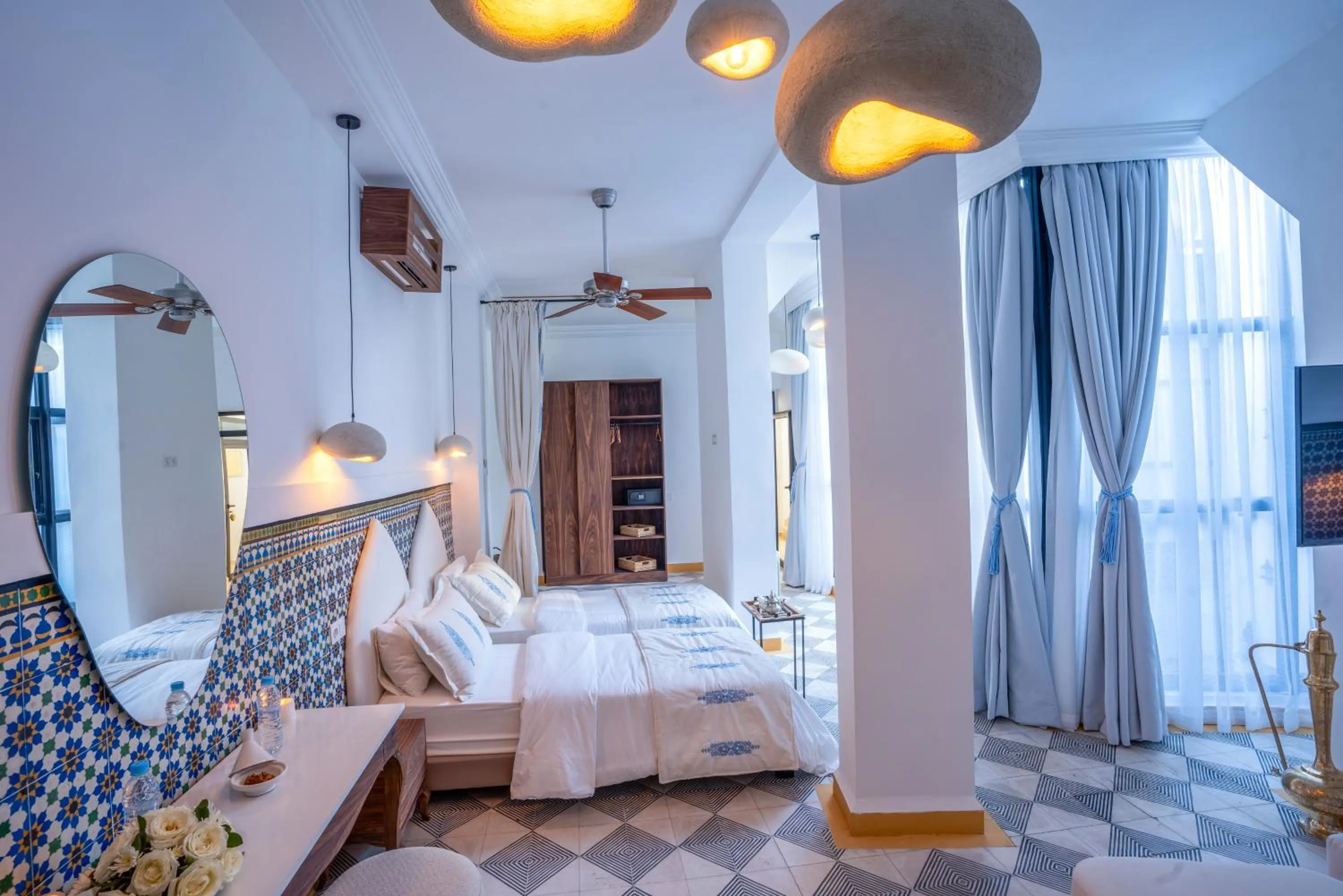 Living room, Bed in Maison H Kasbah