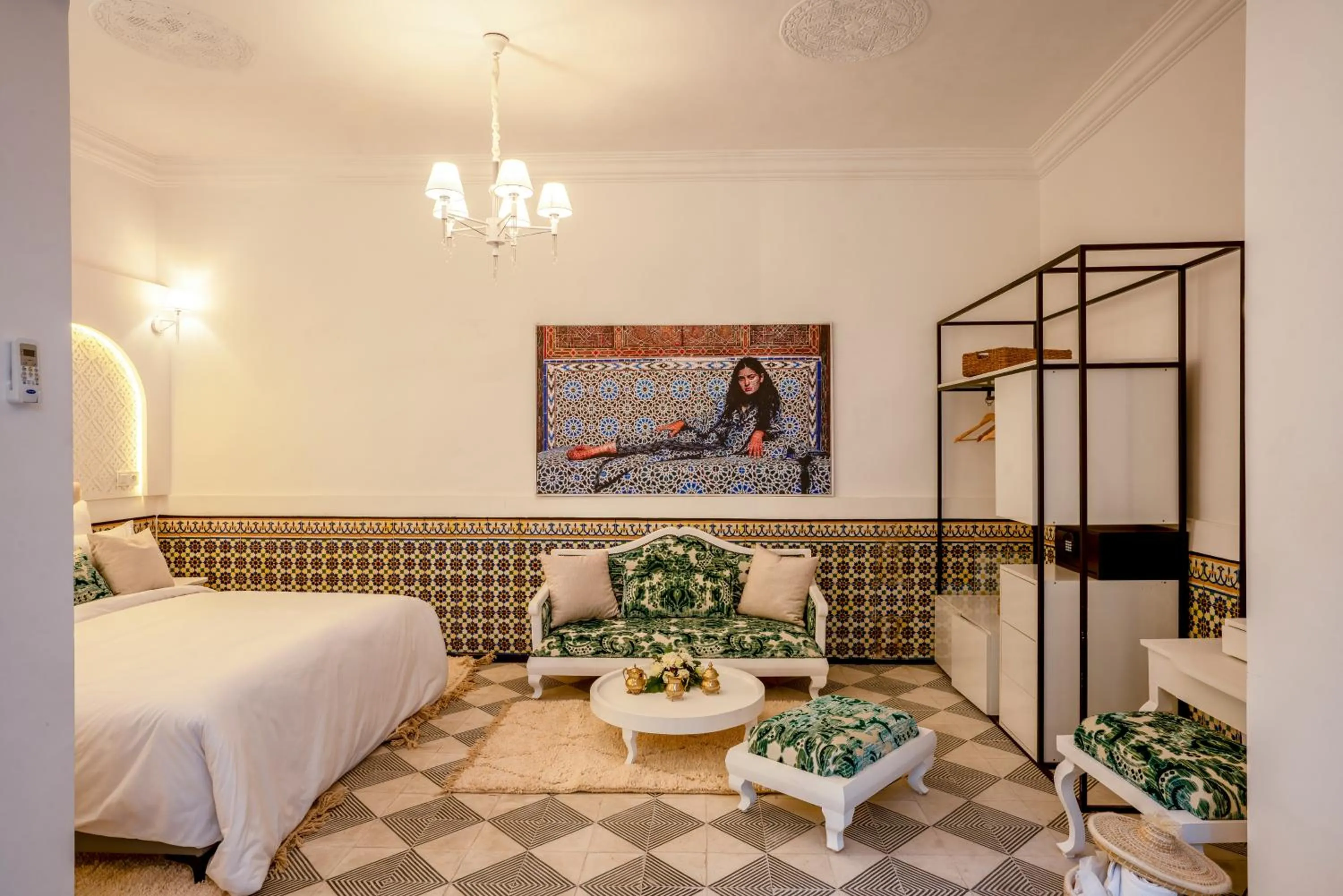 Decorative detail, Bed in Maison H Kasbah