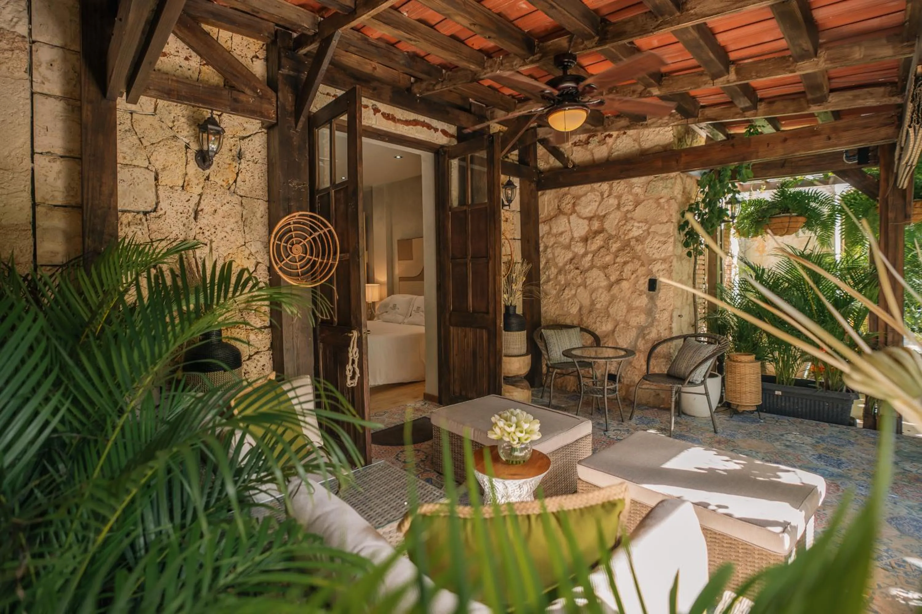 Patio in Hotel Casa Don Luis Cap Cana by Faranda Boutique