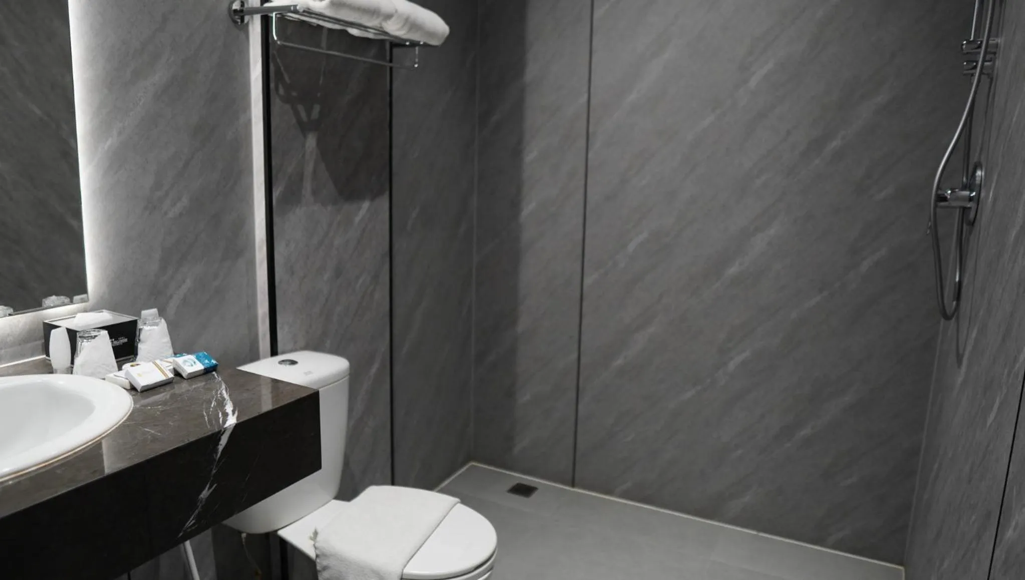 Shower in New Hollywood hotel