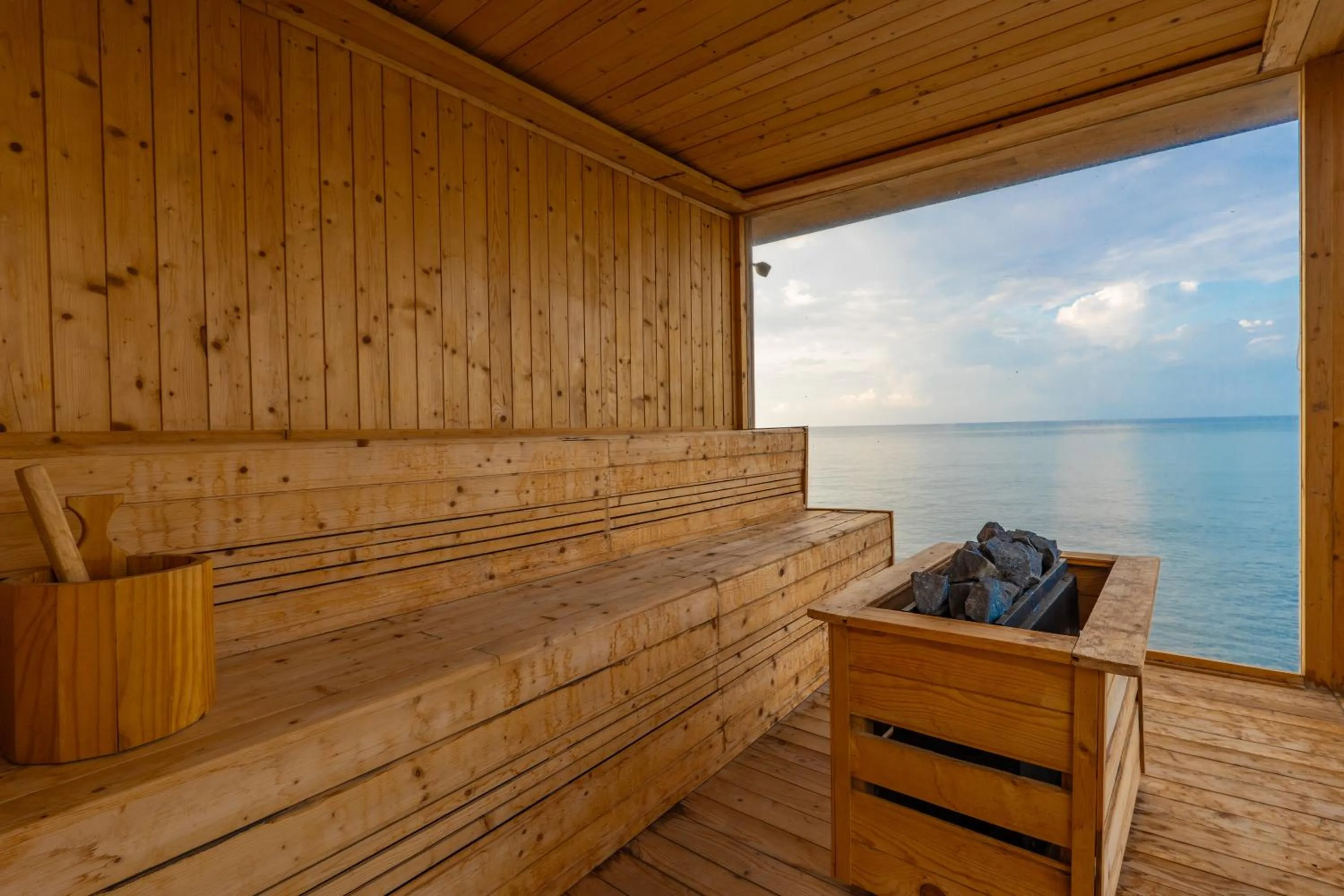 Sauna in Seaside Oceana Suites by Mahaprana