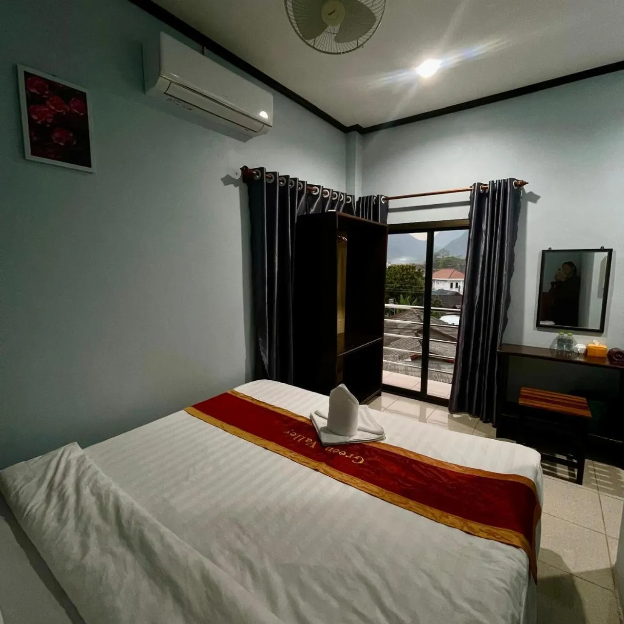 Bed in Smile Guesthouse VangVieng
