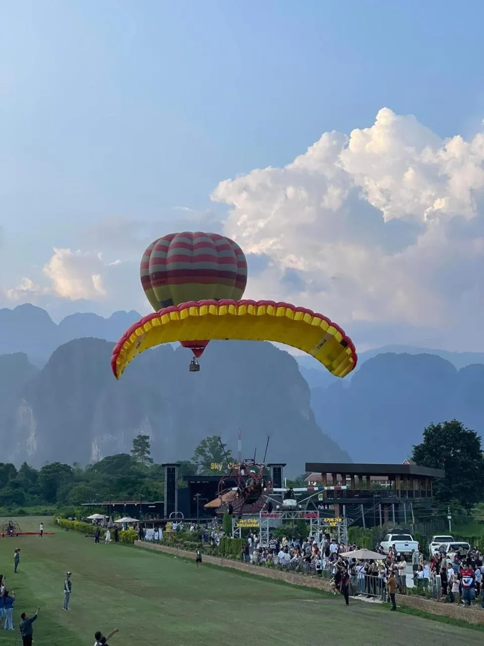 City view in Smile Guesthouse VangVieng