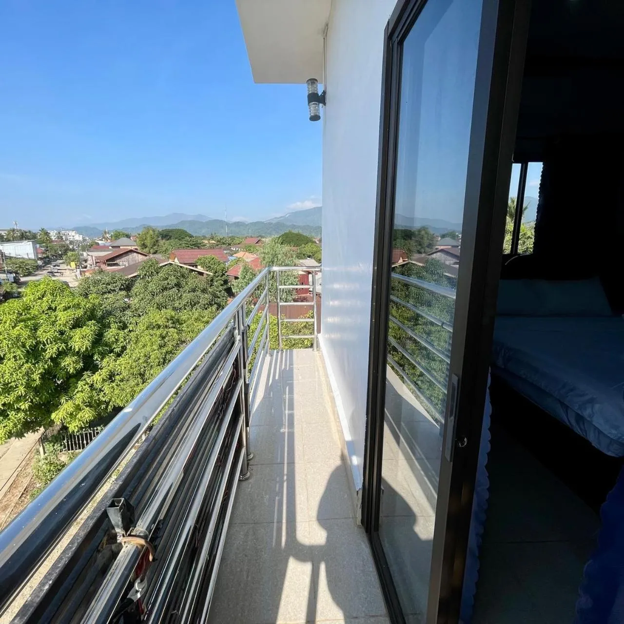 Balcony/Terrace in Smile Guesthouse VangVieng