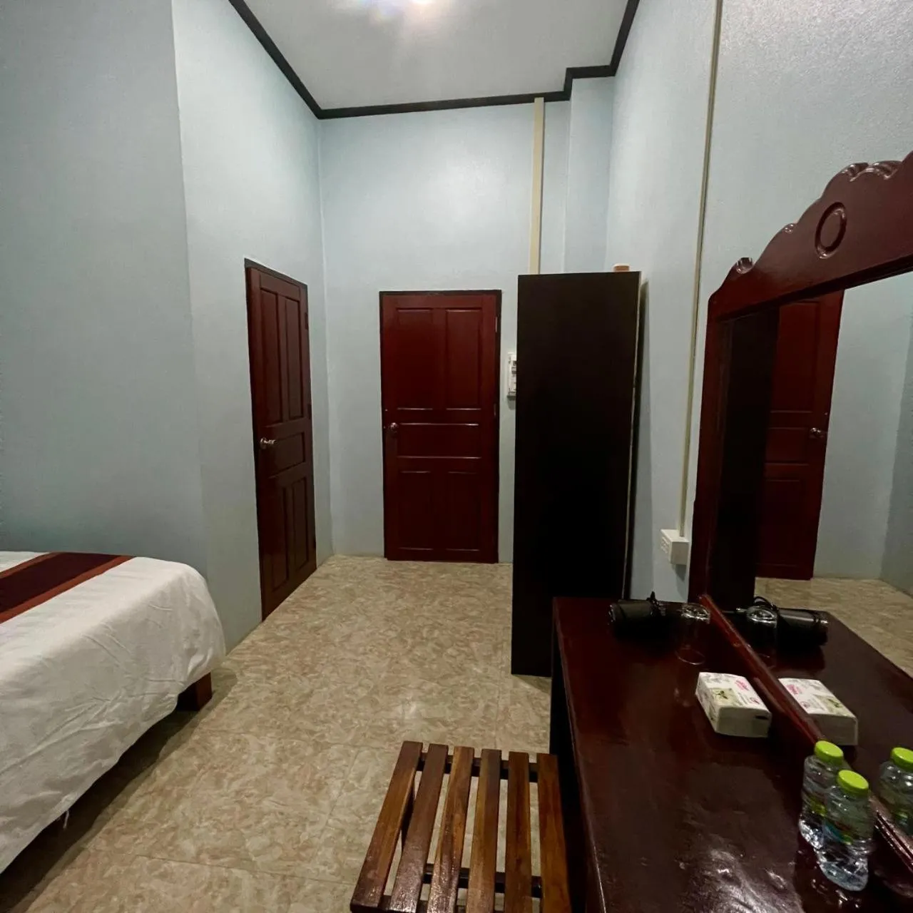 Bed in Smile Guesthouse VangVieng