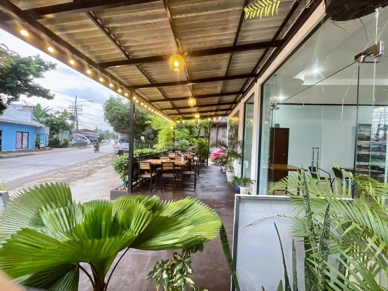 Balcony/Terrace in Smile Guesthouse VangVieng