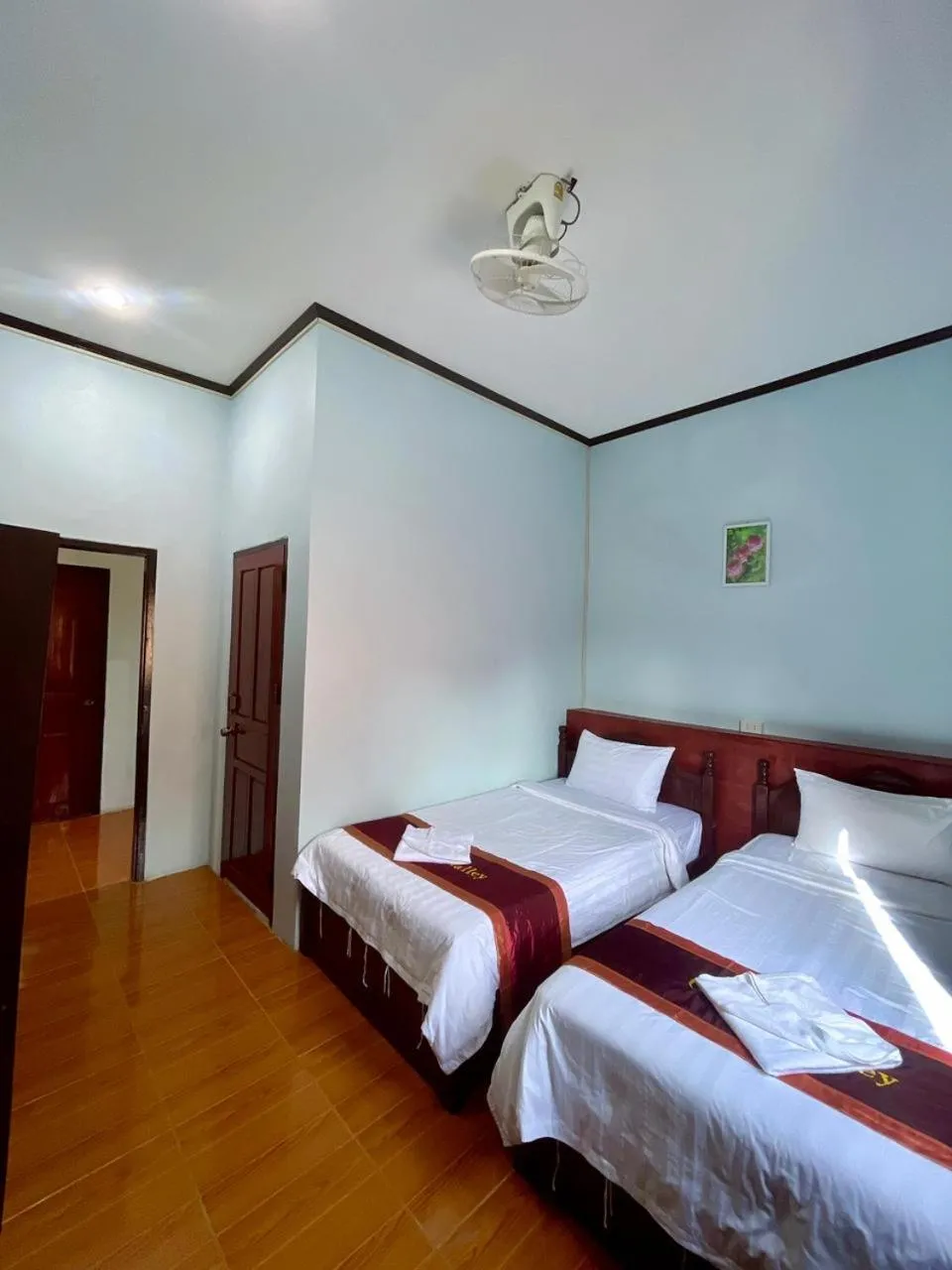 Bedroom, Bed in Smile Guesthouse VangVieng