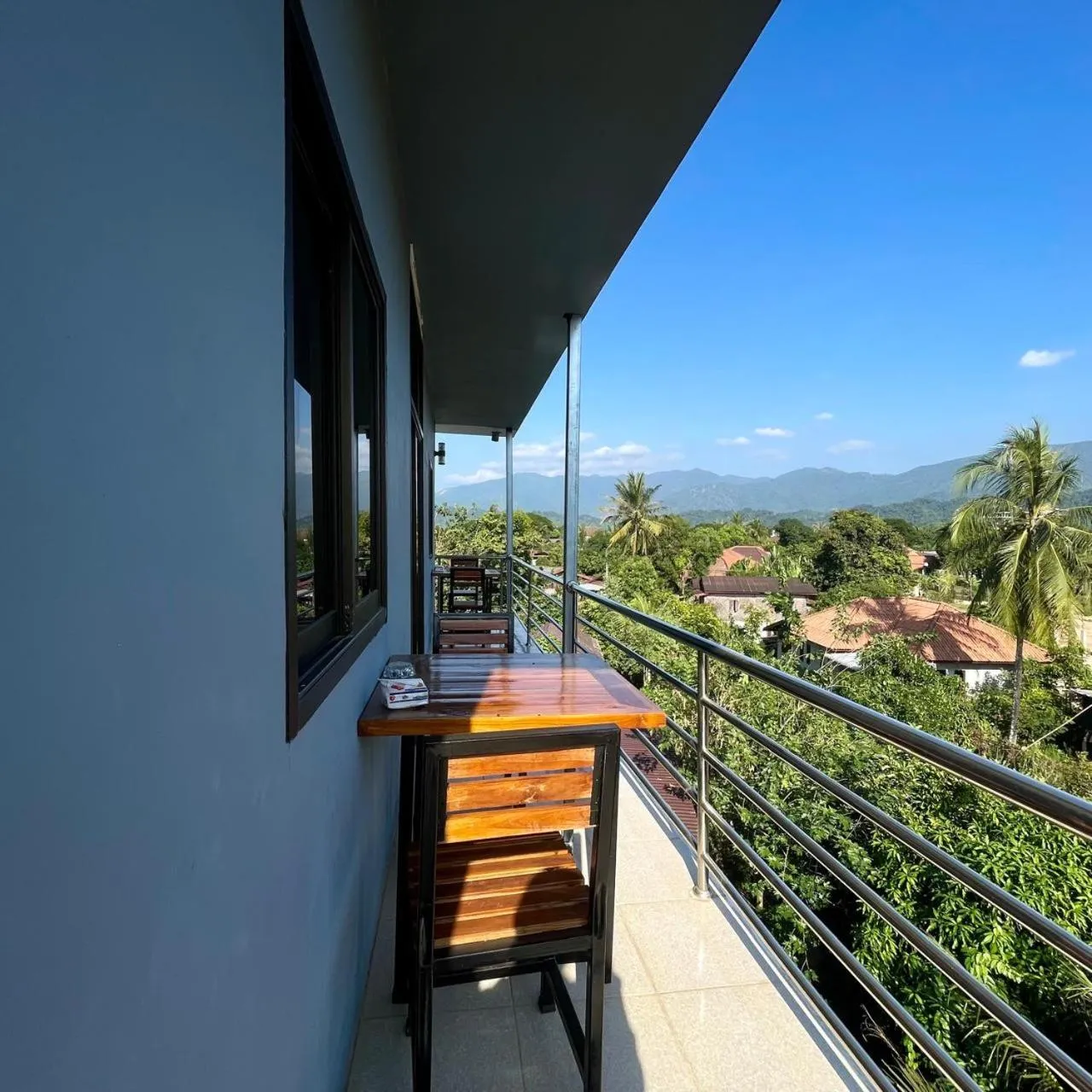 Balcony/Terrace in Smile Guesthouse VangVieng