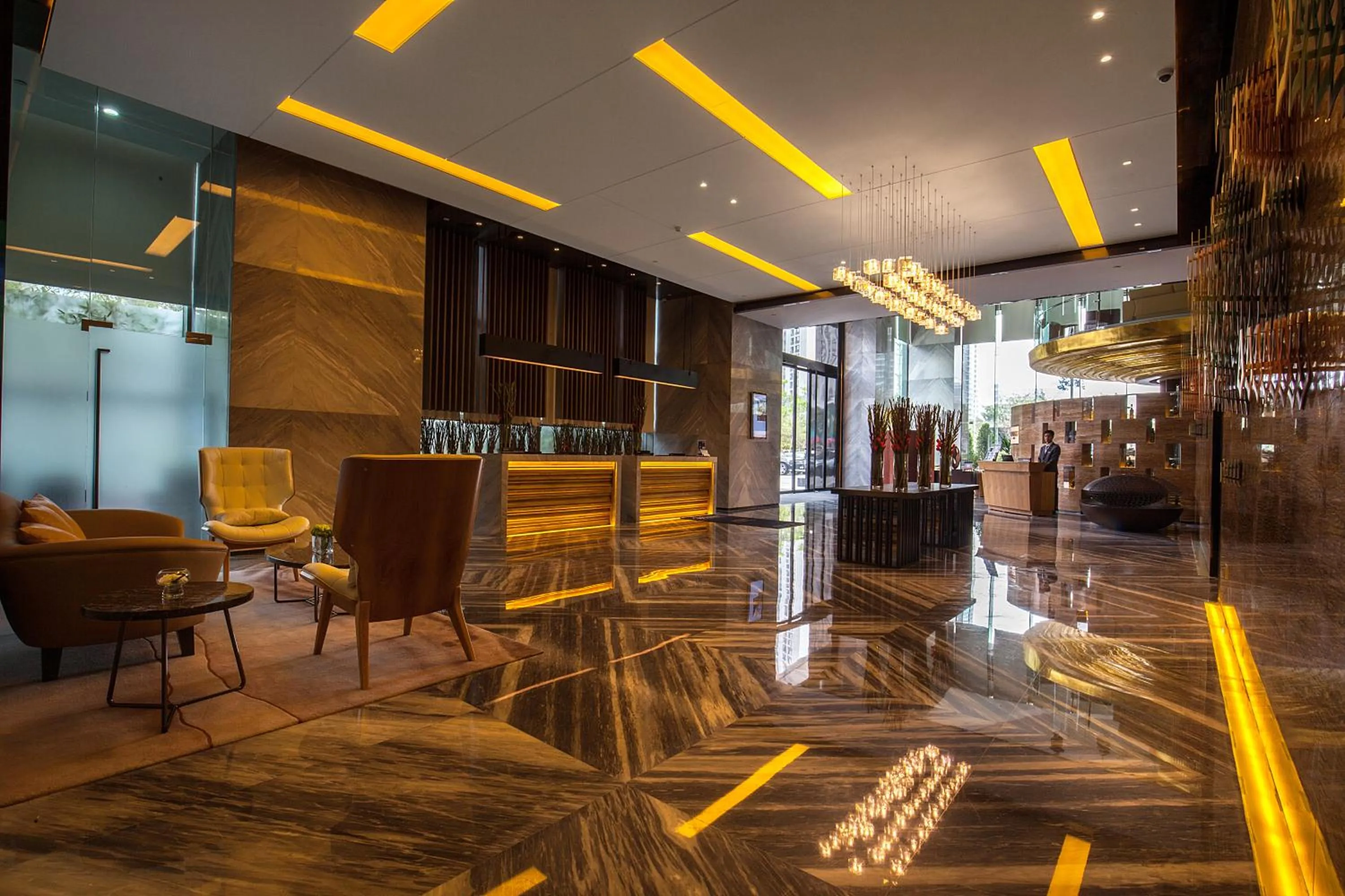 Lobby or reception in Shenzhen Futian Wyndham Grand