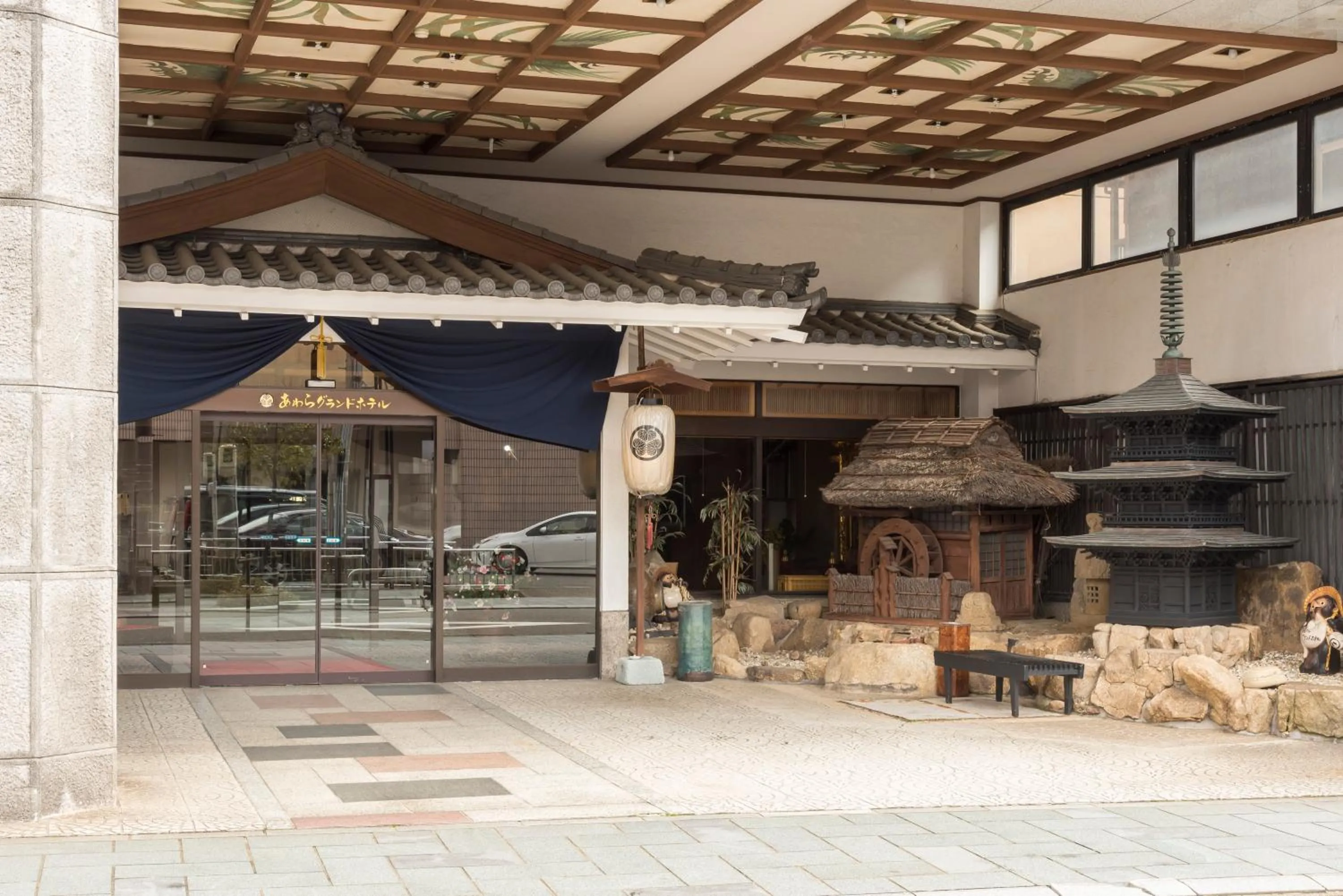 Facade/entrance in Awara Grand Hotel
