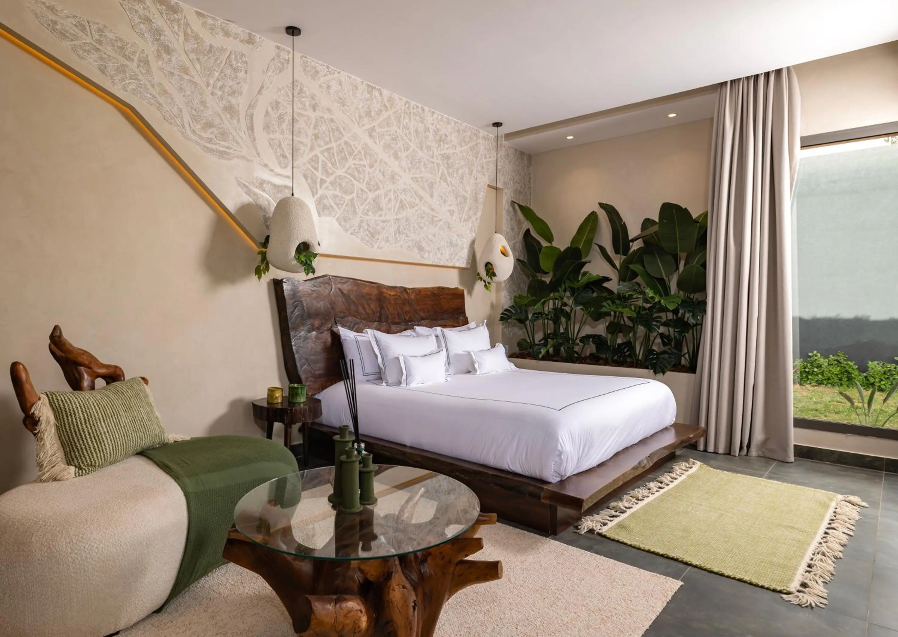 Bed in Yin Hotel & Spa