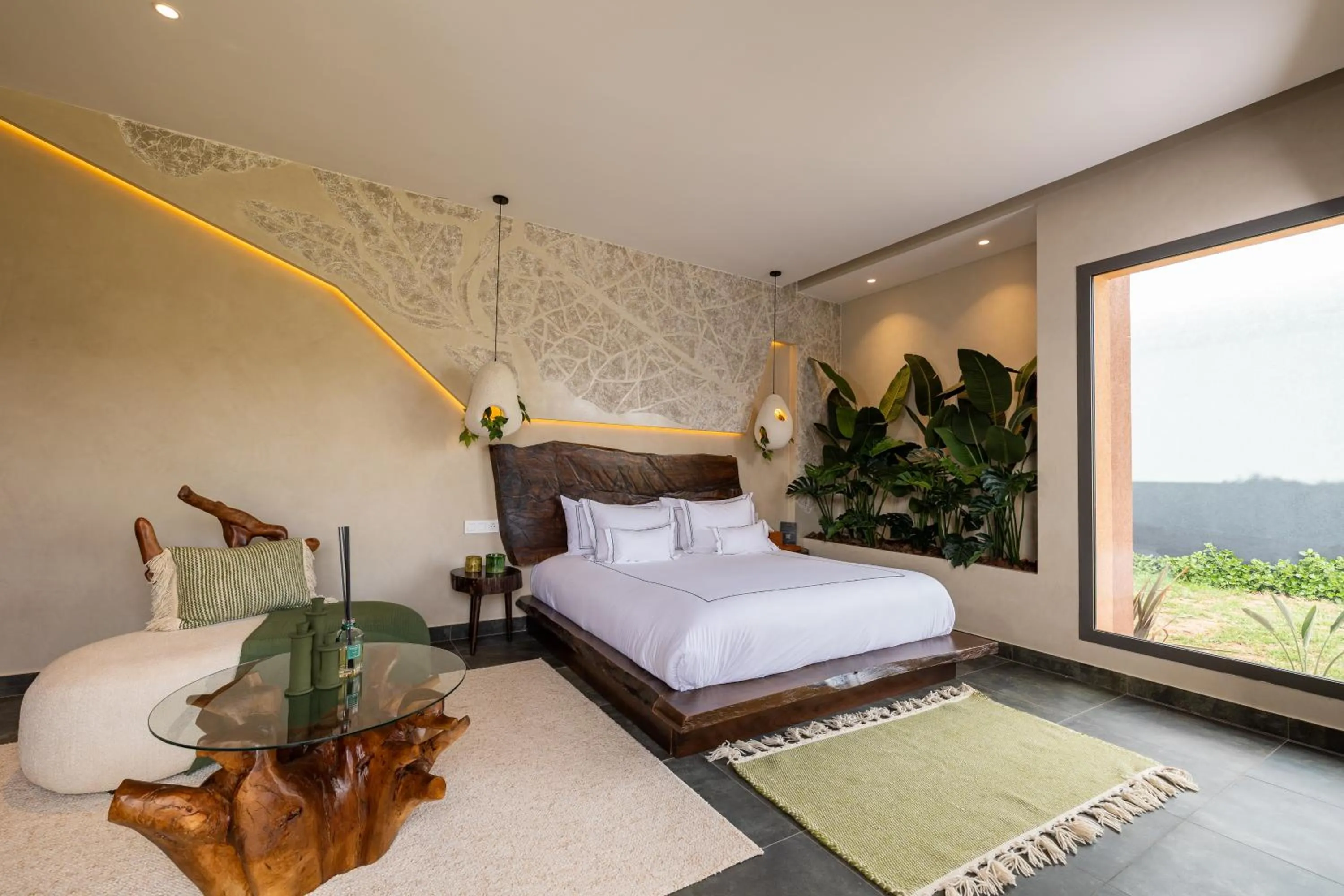 Bed in Yin Hotel & Spa