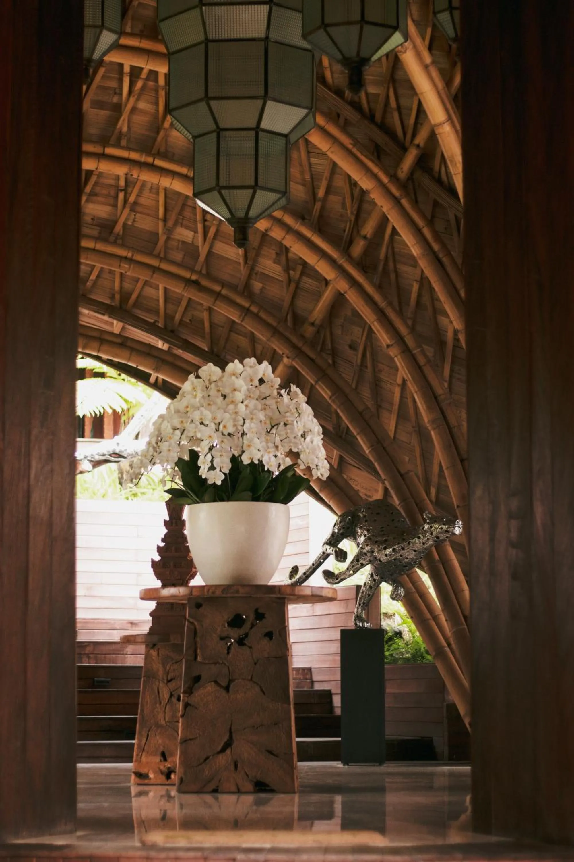 Decorative detail in E Sanctuary Resort Ubud