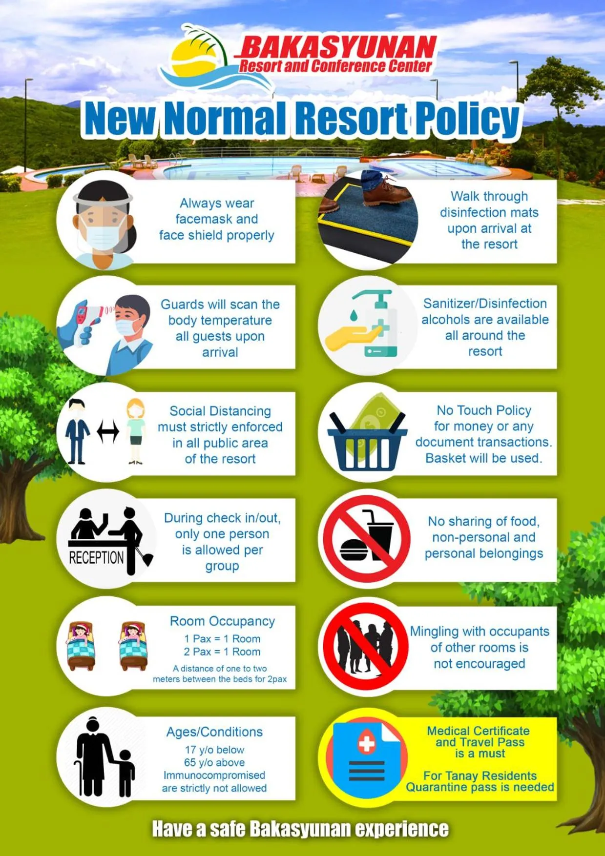 Text overlay in Bakasyunan Resort and Conference Center - Tanay