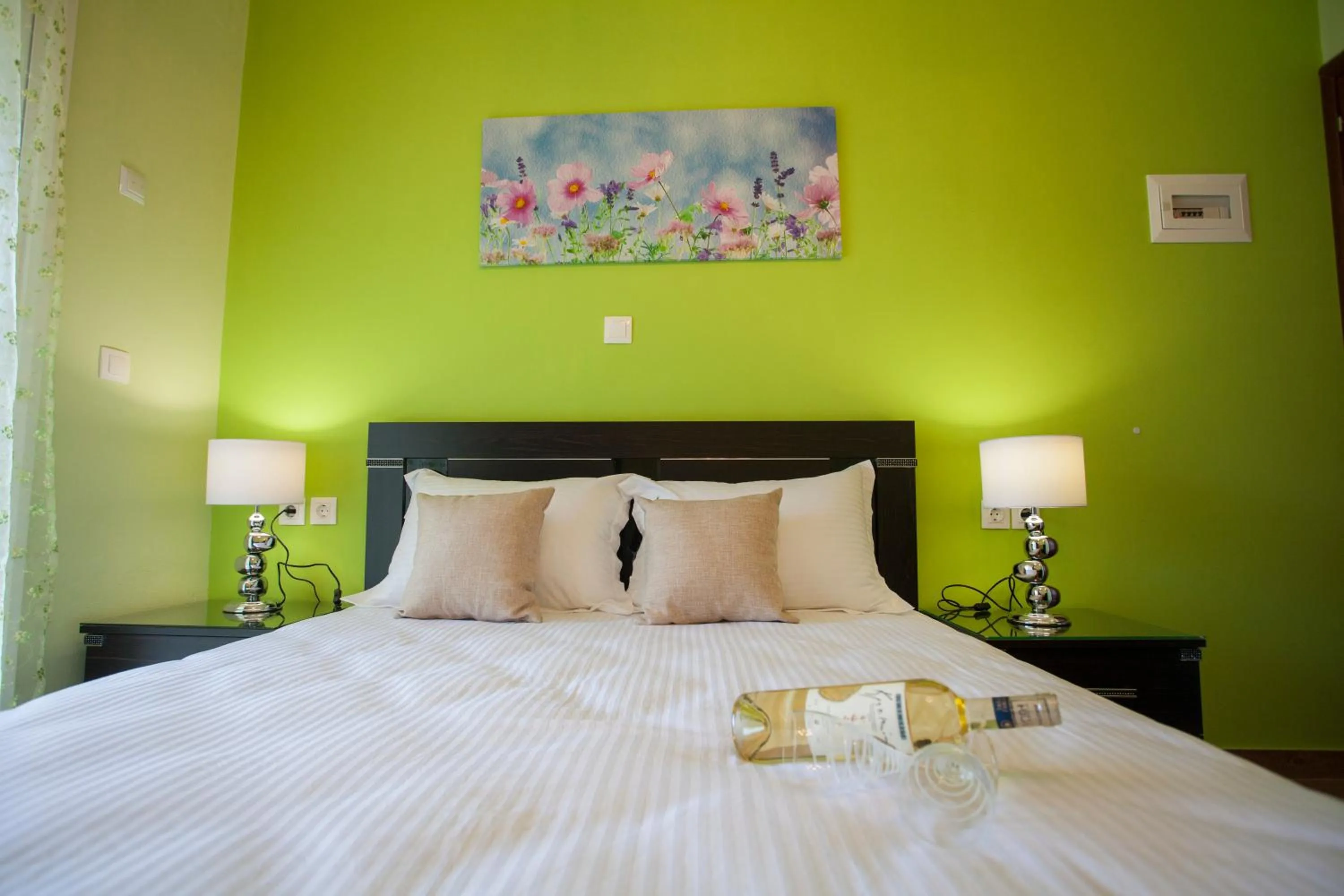 Bed in Paraskevi's Luxury Studios