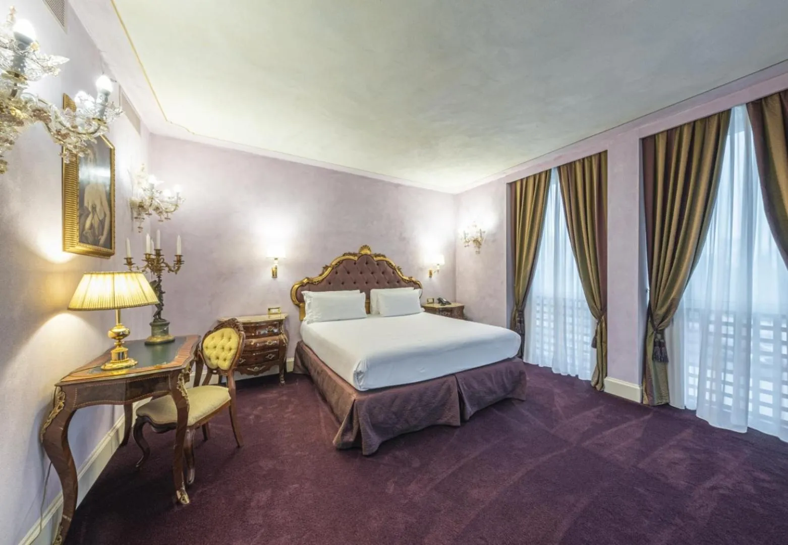 Bed in Hotel Villa Barbarich