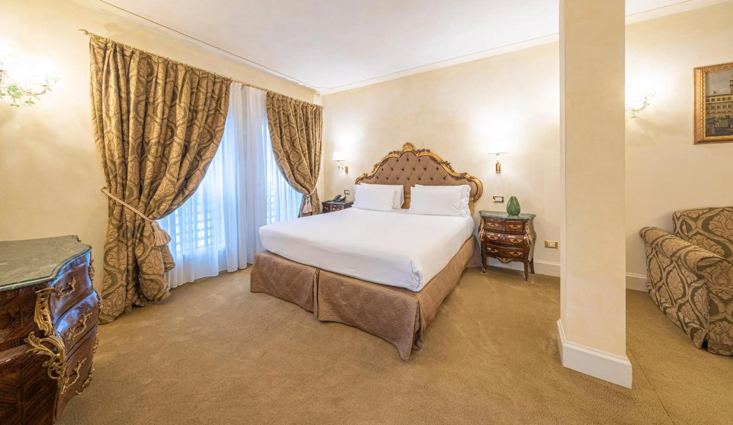 Bed in Hotel Villa Barbarich