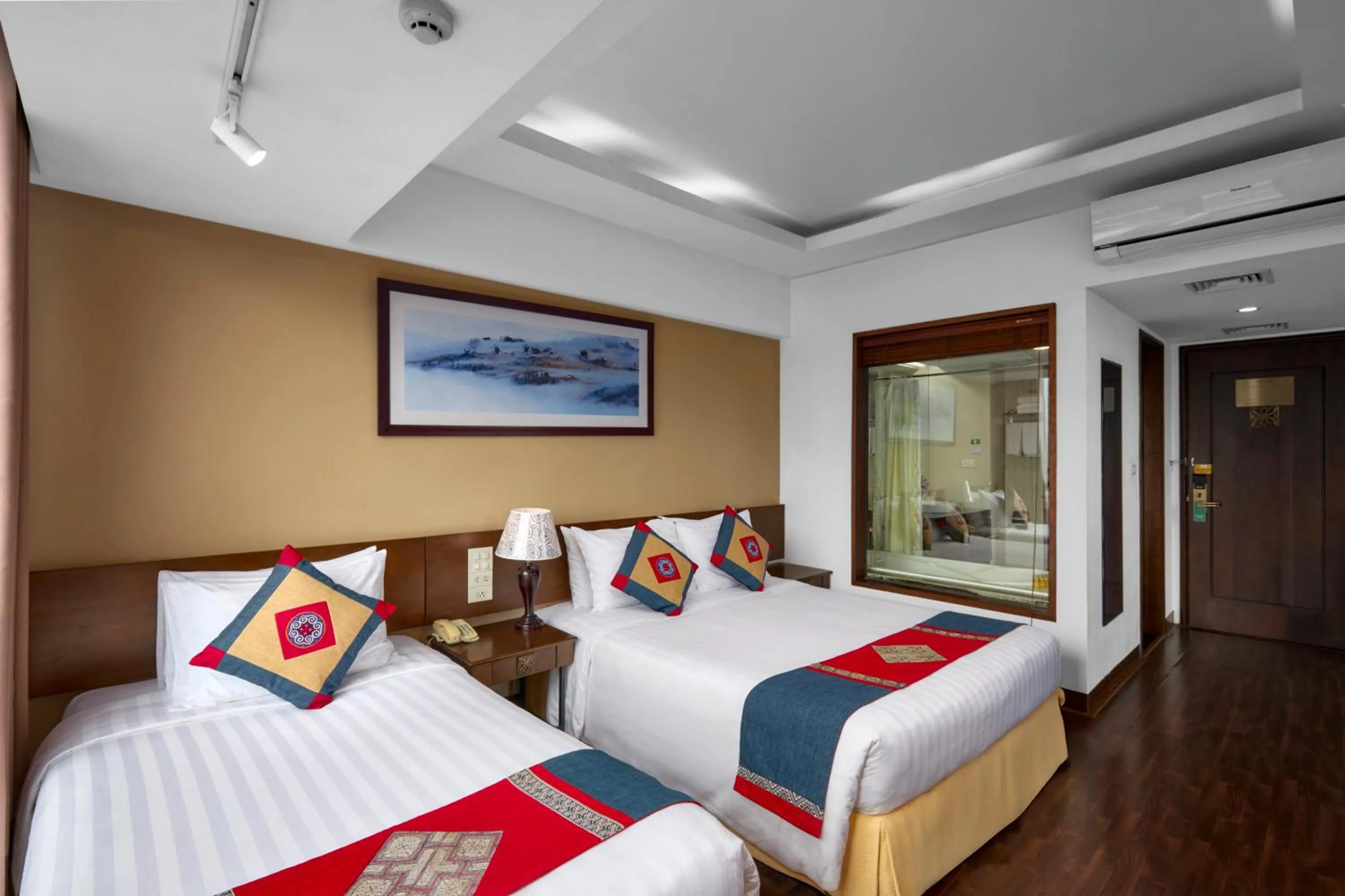 Bed in Amazing Hotel Sapa