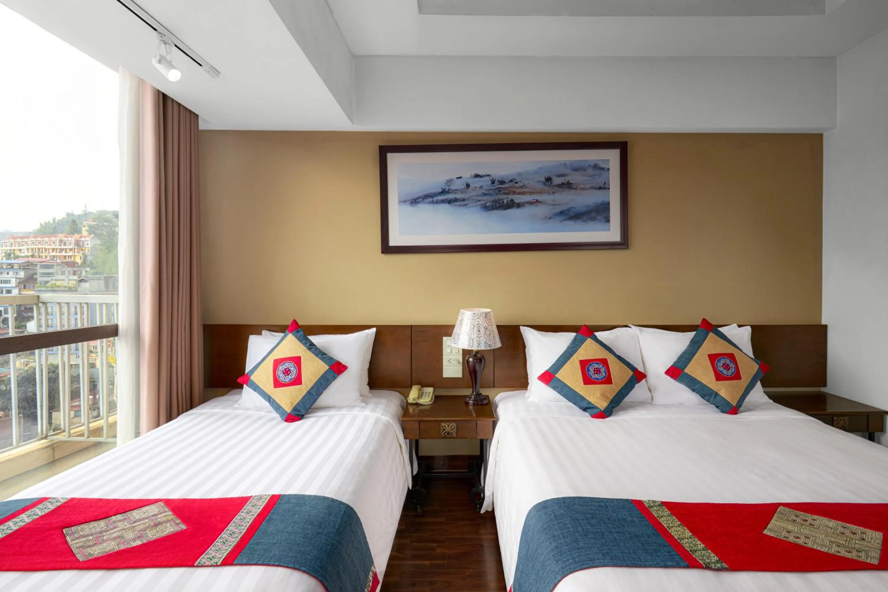 Bed in Amazing Hotel Sapa