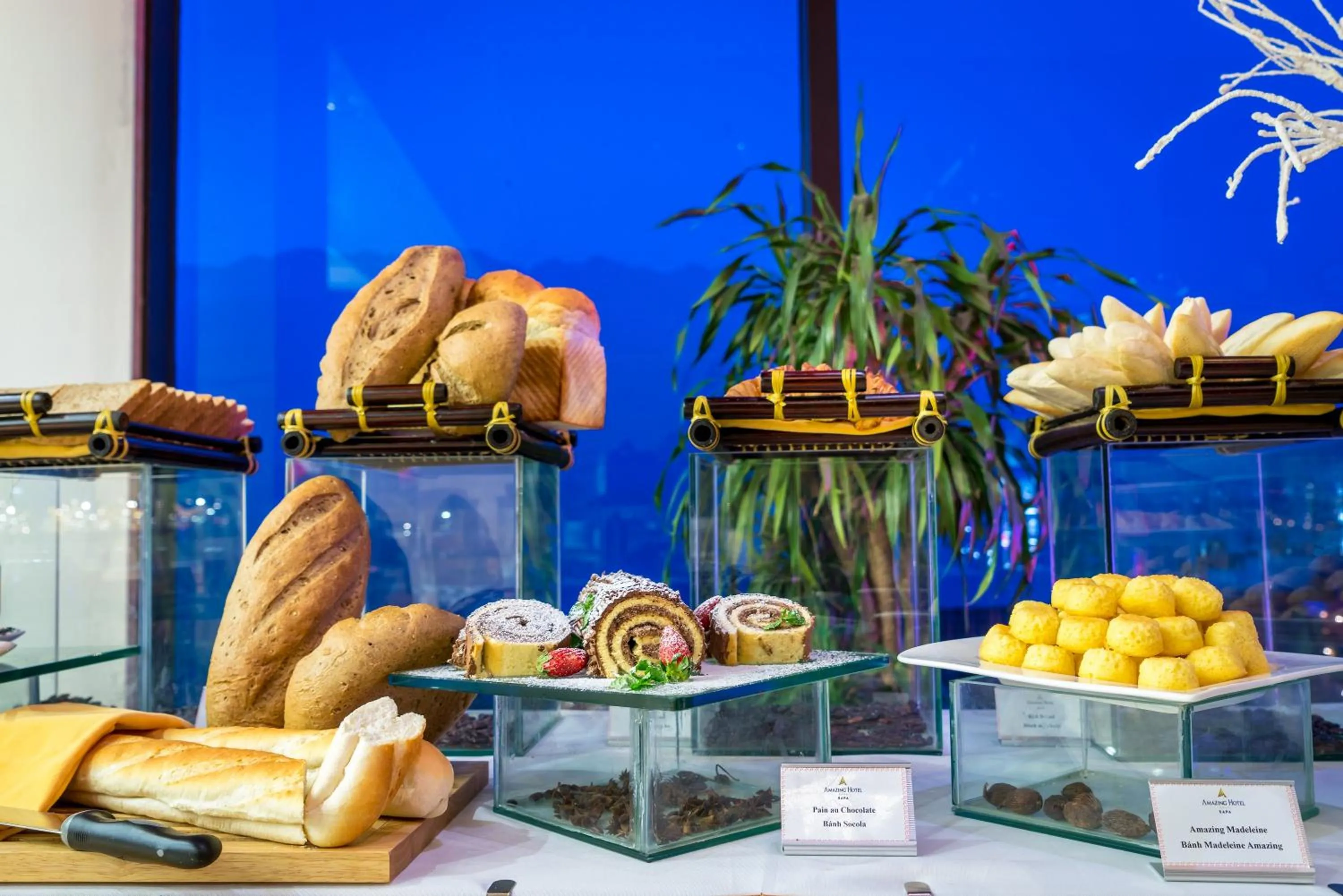 Buffet breakfast in Amazing Hotel Sapa