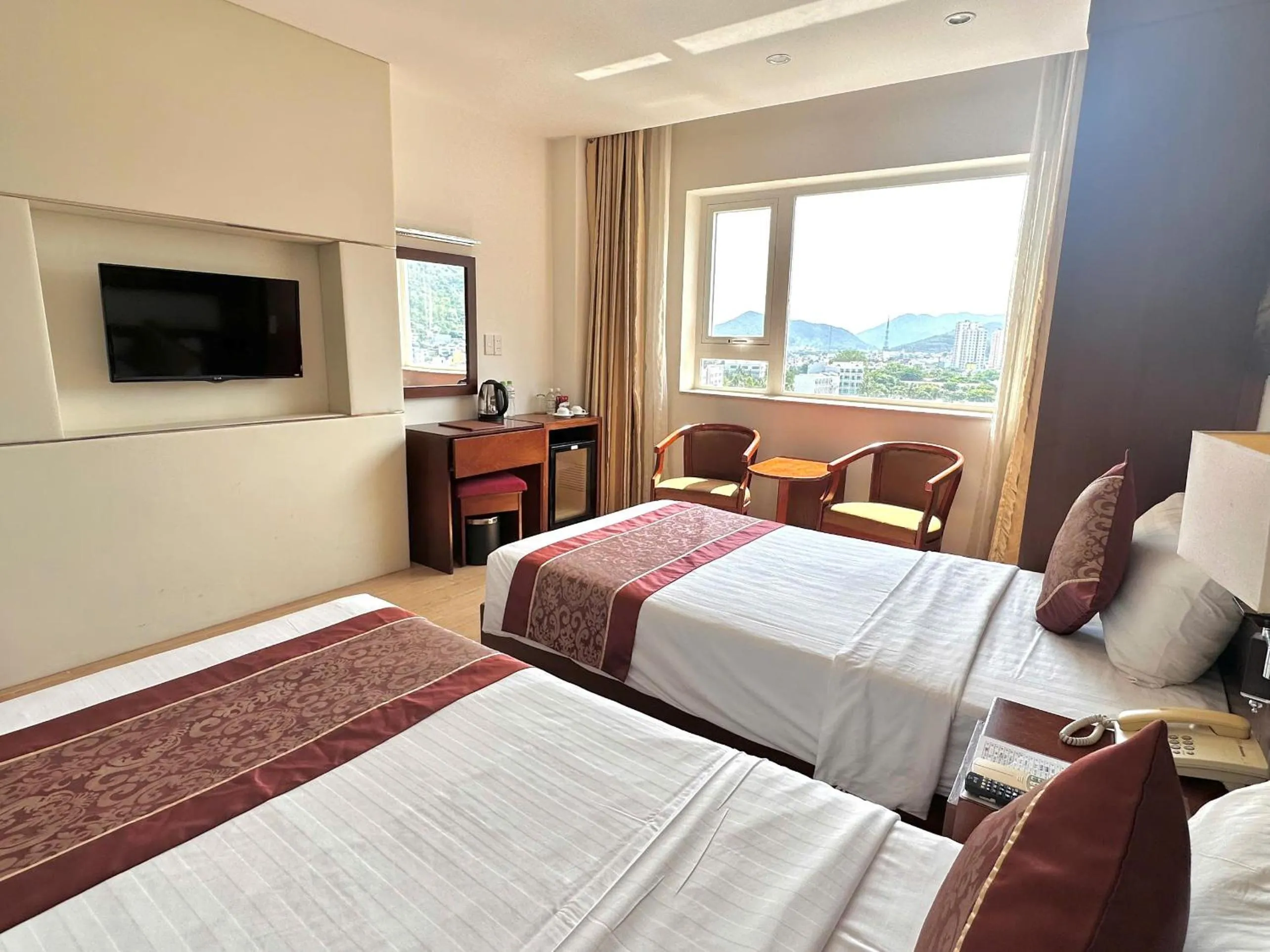 Bed in Nha Trang Wonderland Hotel