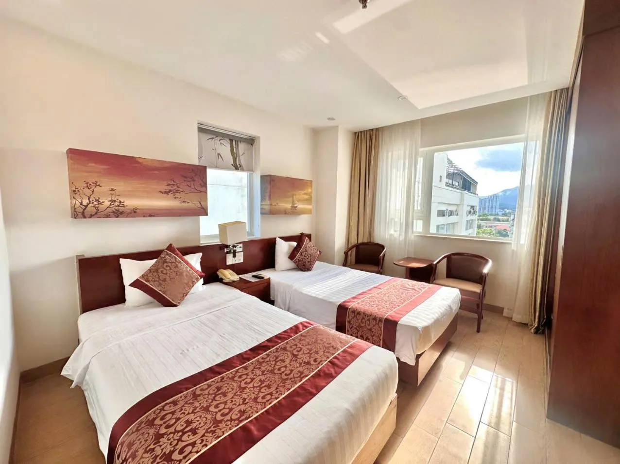 Bed in Nha Trang Wonderland Hotel