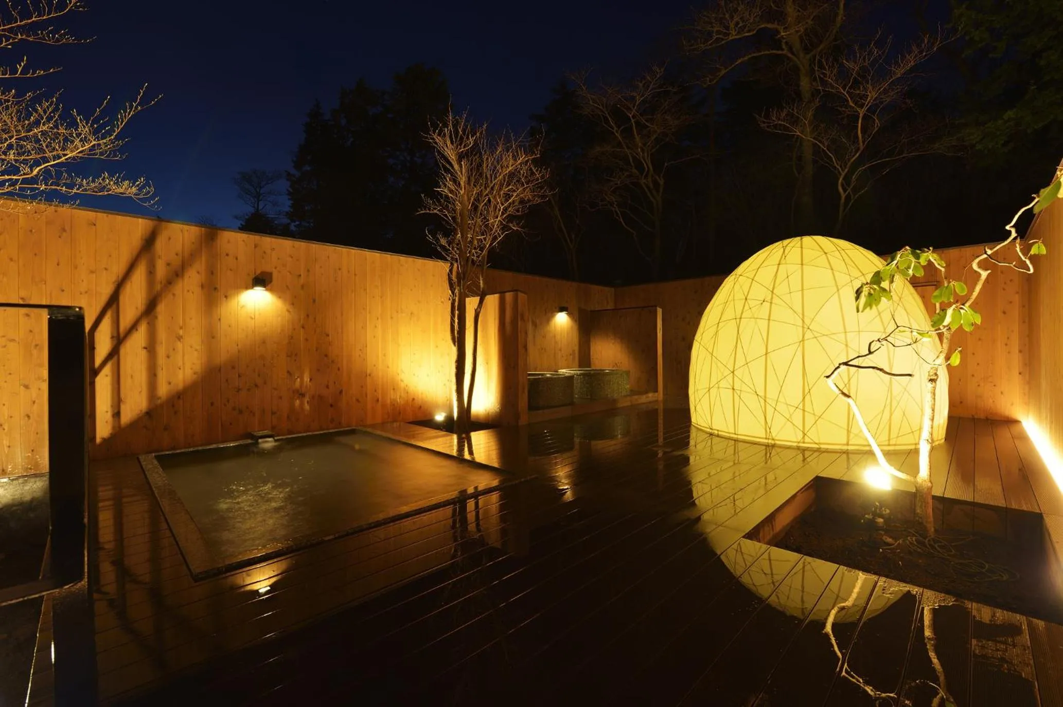 Hot Spring Bath in Hakone Lake Hotel
