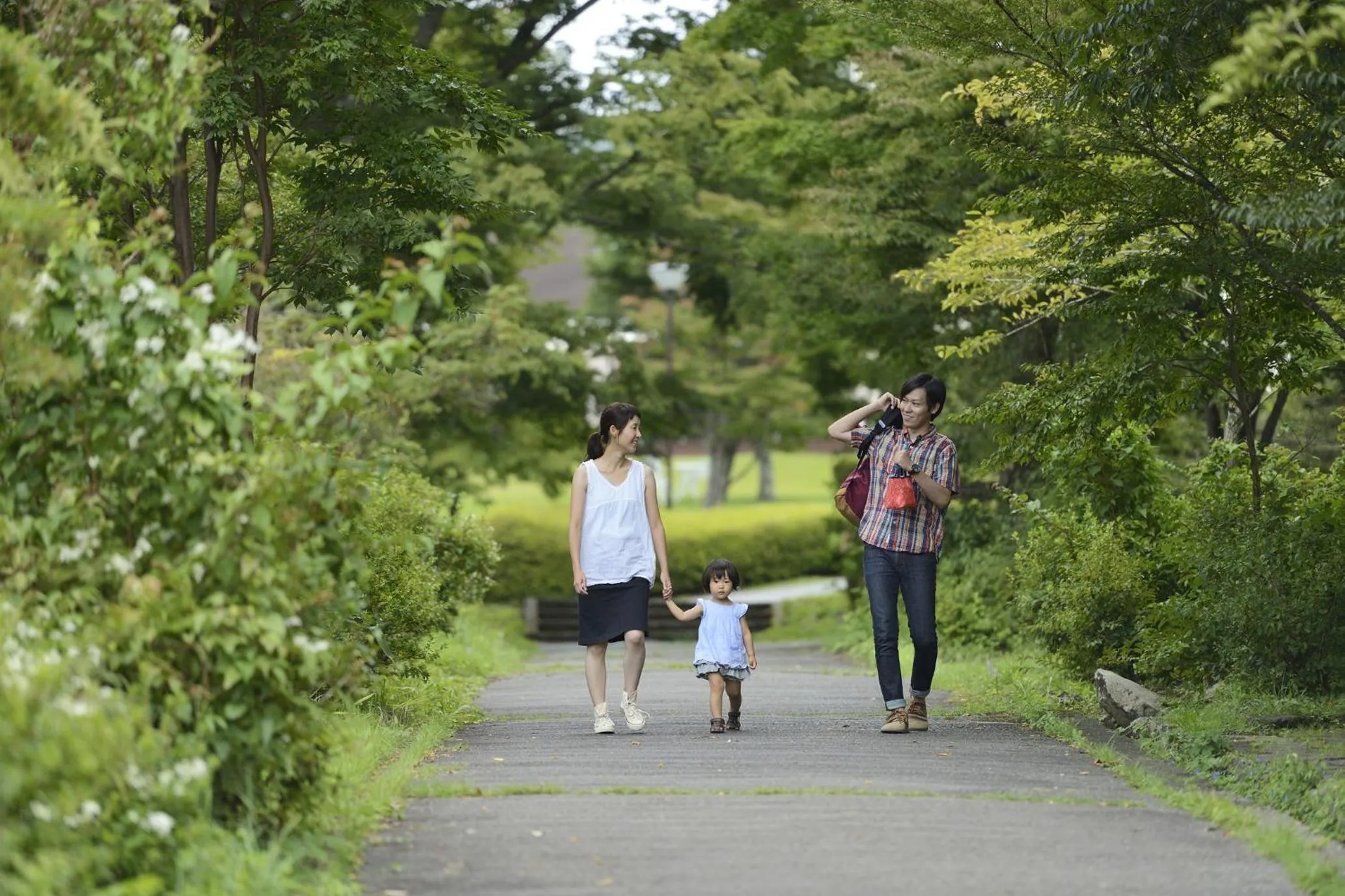 People in Hakone Lake Hotel