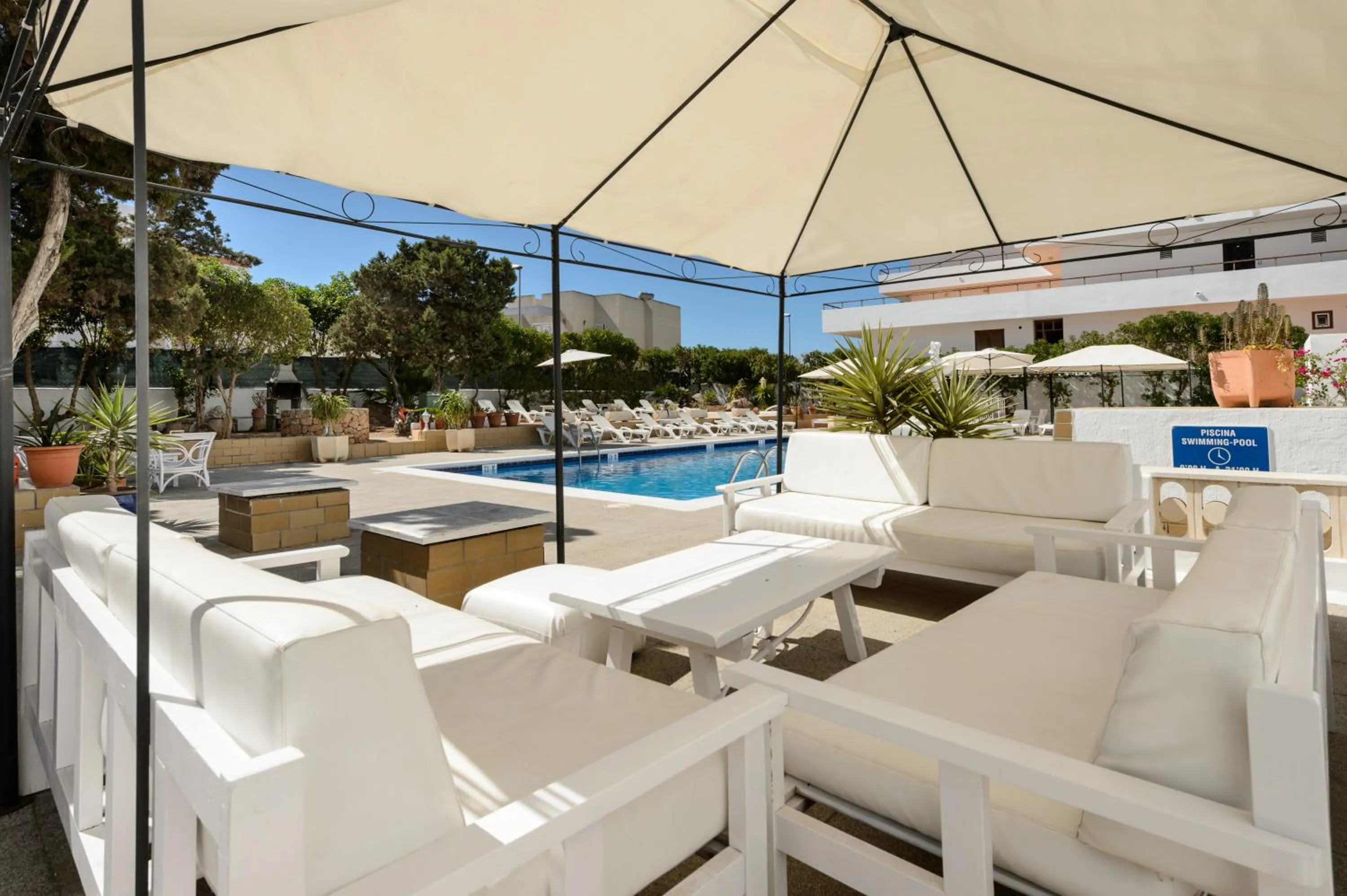 Patio in Apartamentos San Antonio Beach