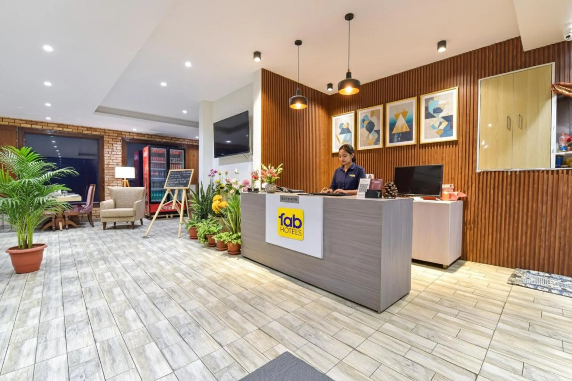 Lobby or reception in FabHotel Green Acres