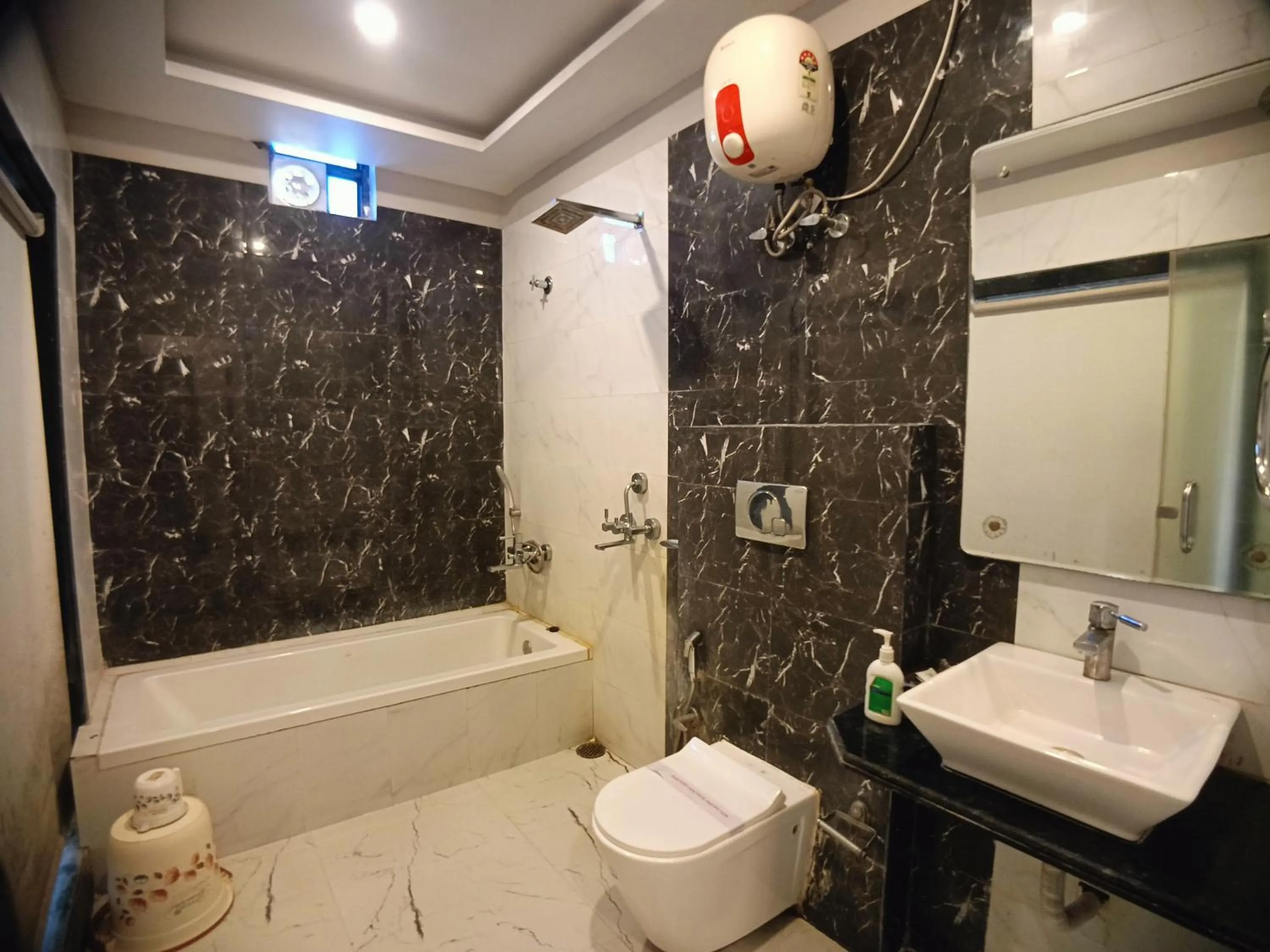 Shower in Samudra Bilas Resort, Mandarmoni