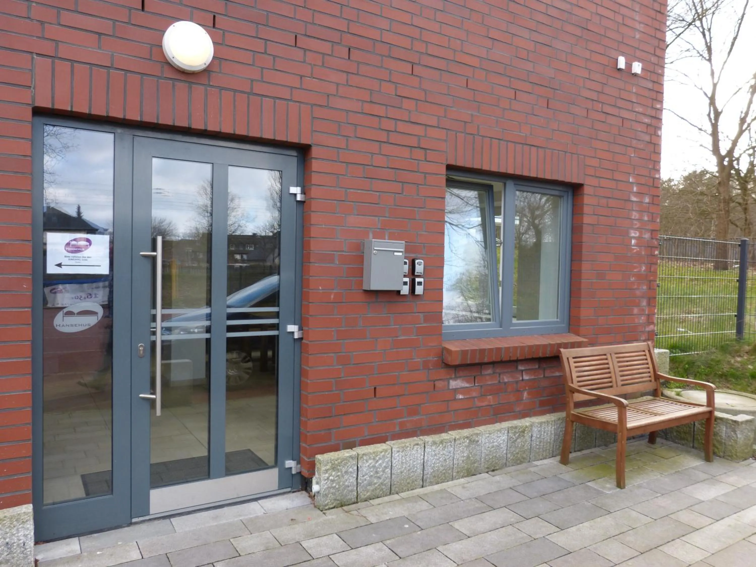 Facade/entrance in Hansehus