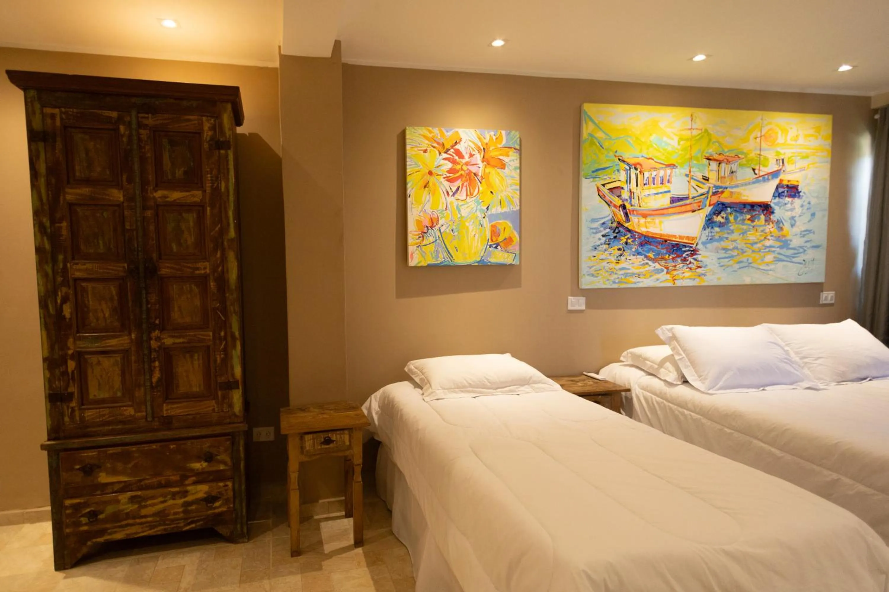 Bed in Pousada La Dolce Vita