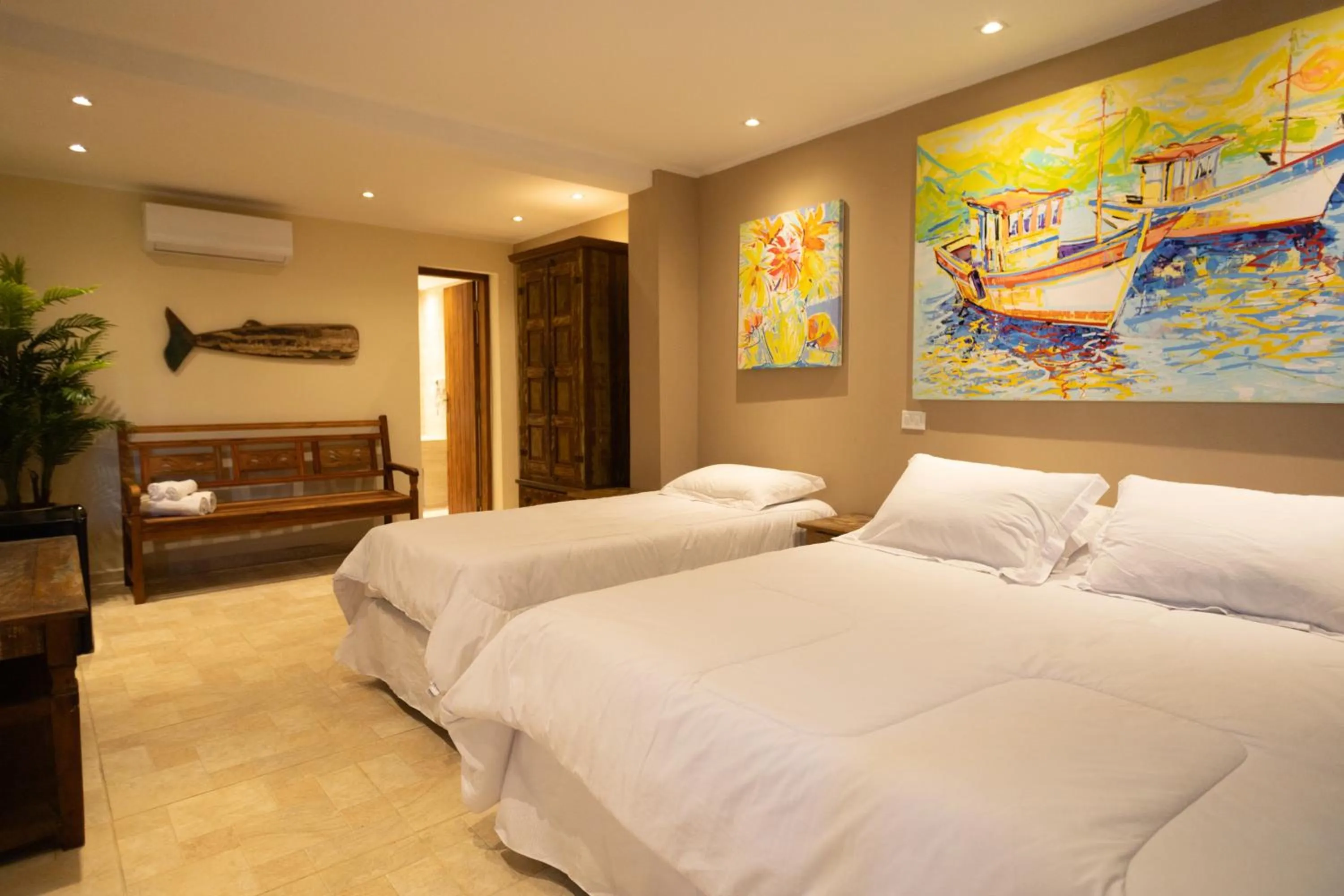 Bed in Pousada La Dolce Vita